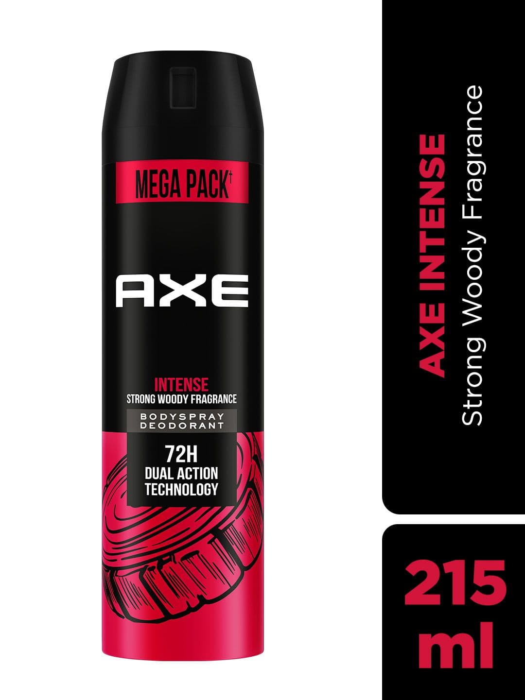 Axe Intense Long Lasting Deodorant Bodyspray For Men 215 ml - view 1