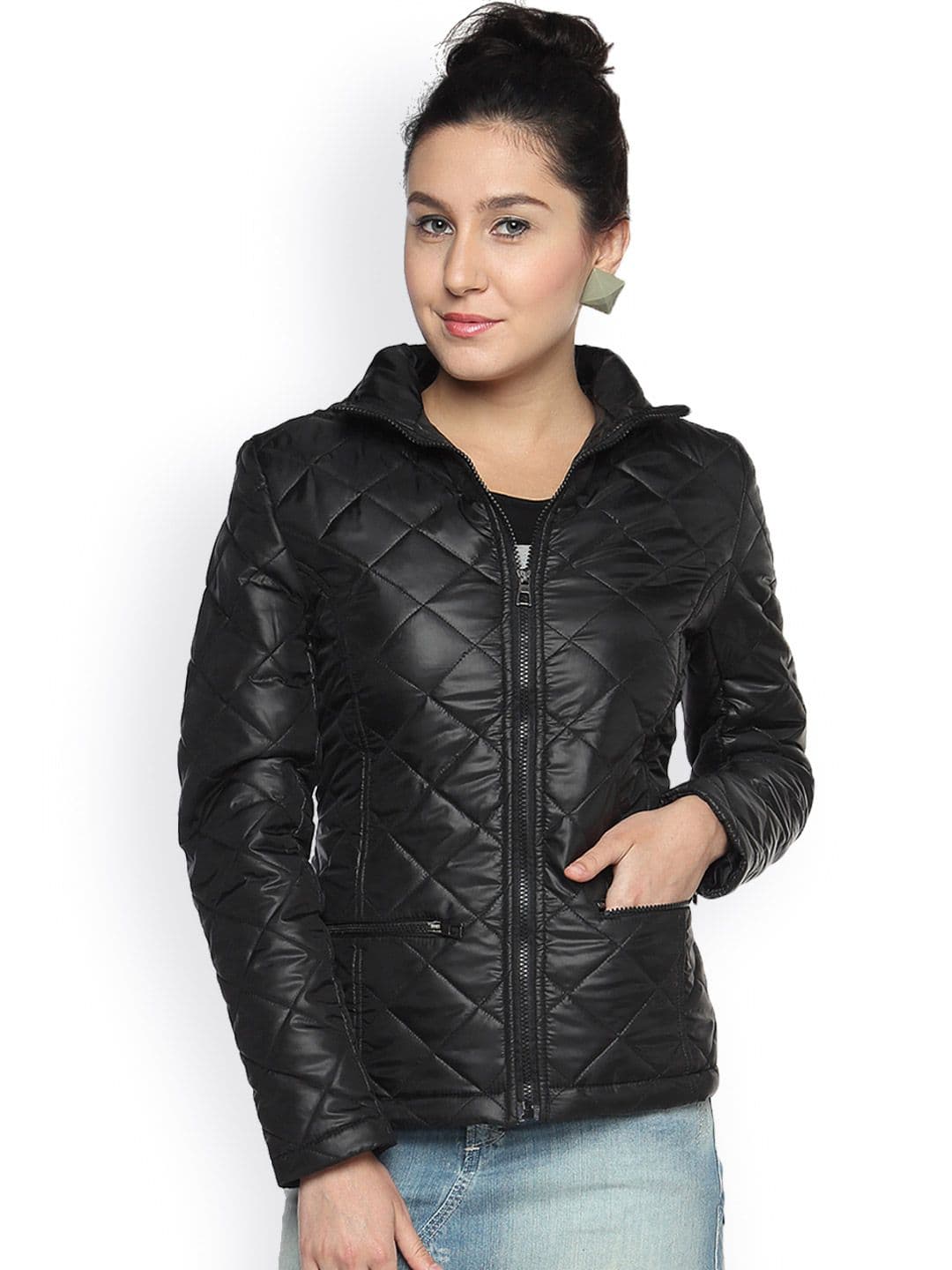 PINACOLADA Black Quilted Jacket - view 1