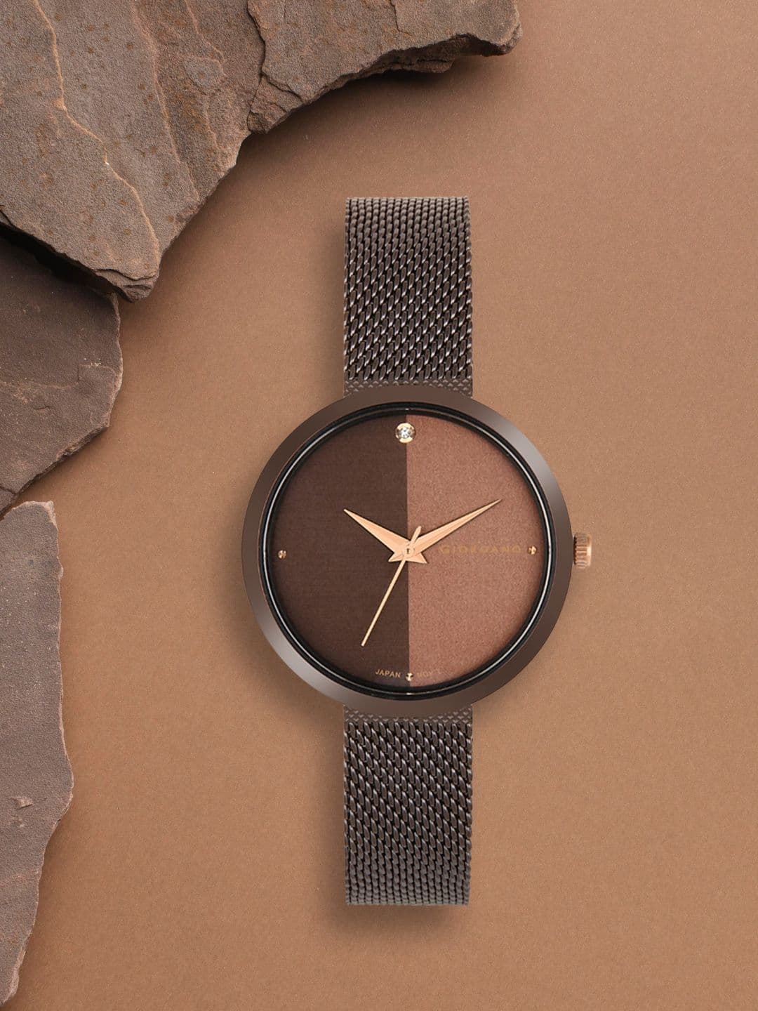 GIORDANO Women Brown Dial & Brown Bracelet Style Straps Analogue Watch GD-4062-11 - view 1