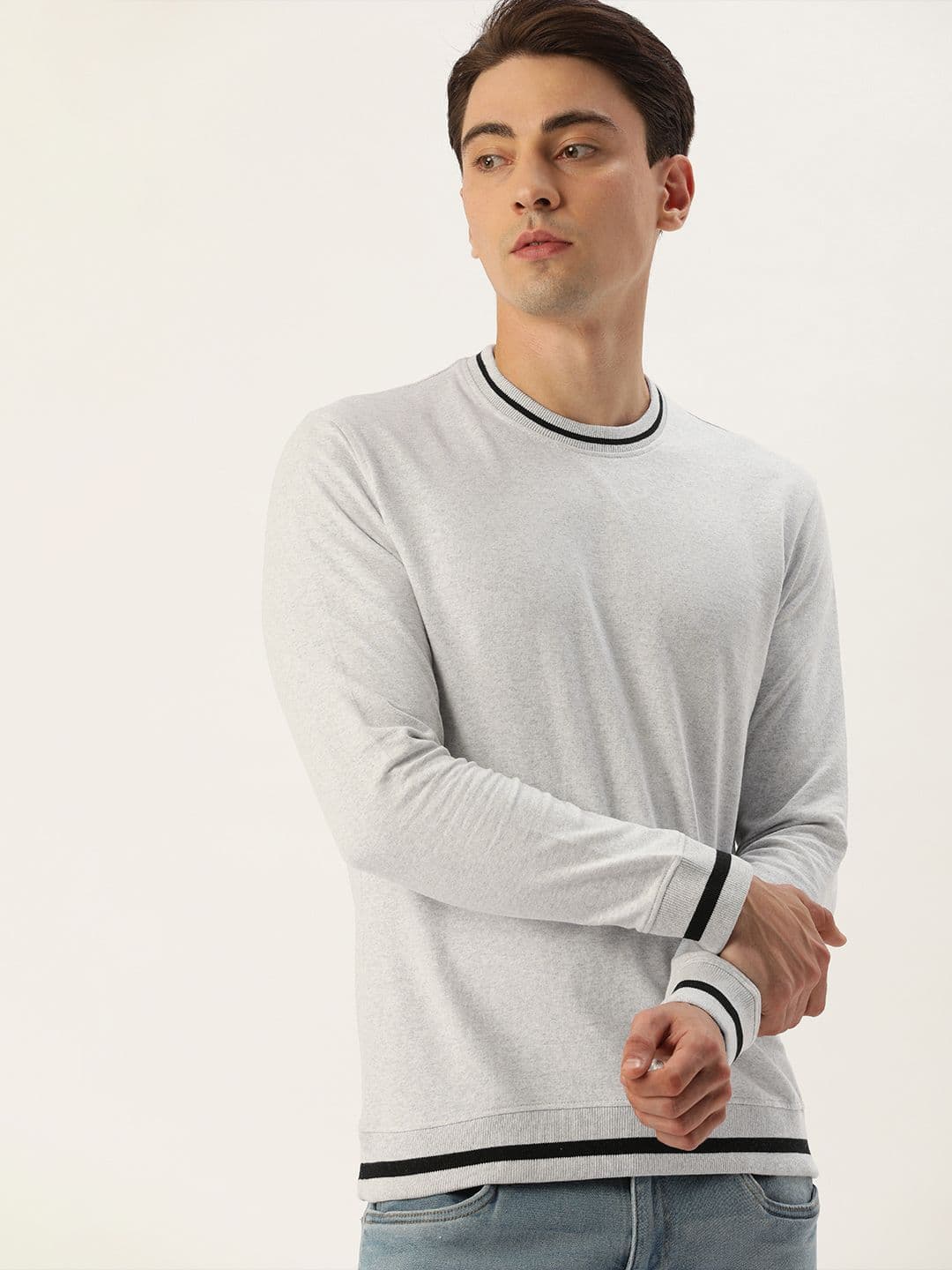 ARISE Men White Sweatshirt - view 1