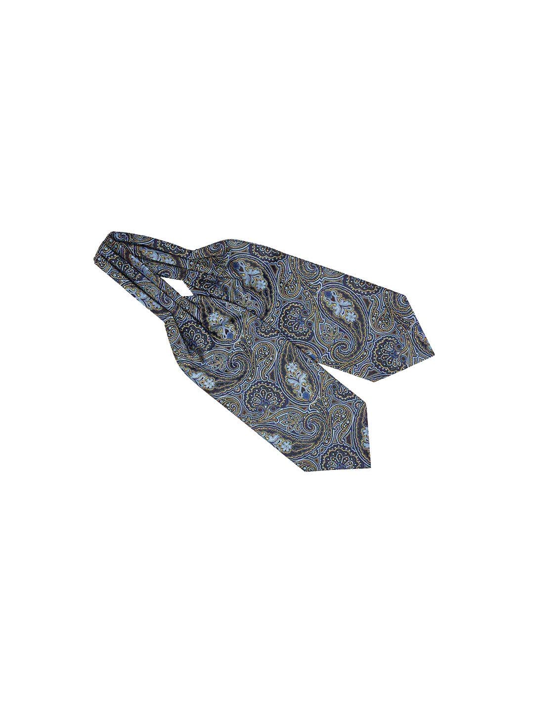 The Tie Hub Men Green Woven Design Cravat - view 1