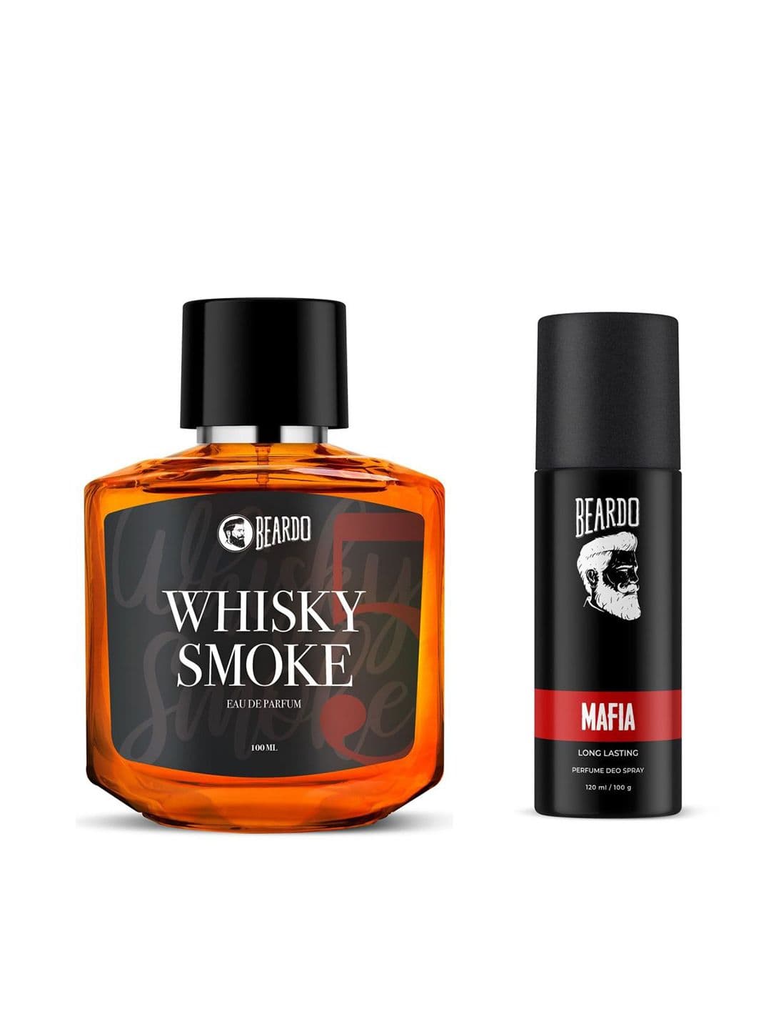 BEARDO Set of Whisky Smoke Eau de Parfum 100ml & Mafia Perfume Body Spray 120ml(100gm) - view 1
