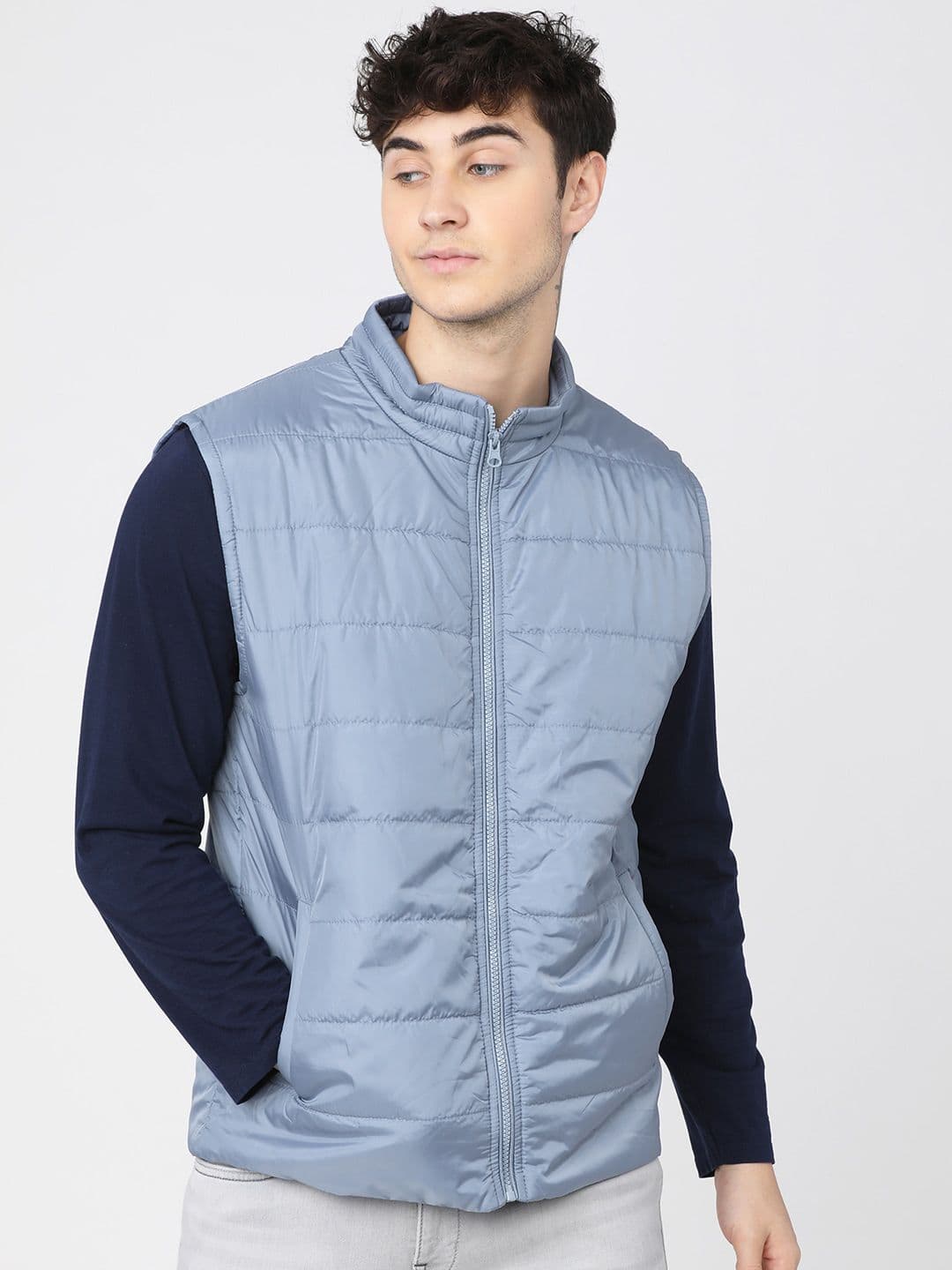 HIGHLANDER Men Blue Padded Jacket - view 1