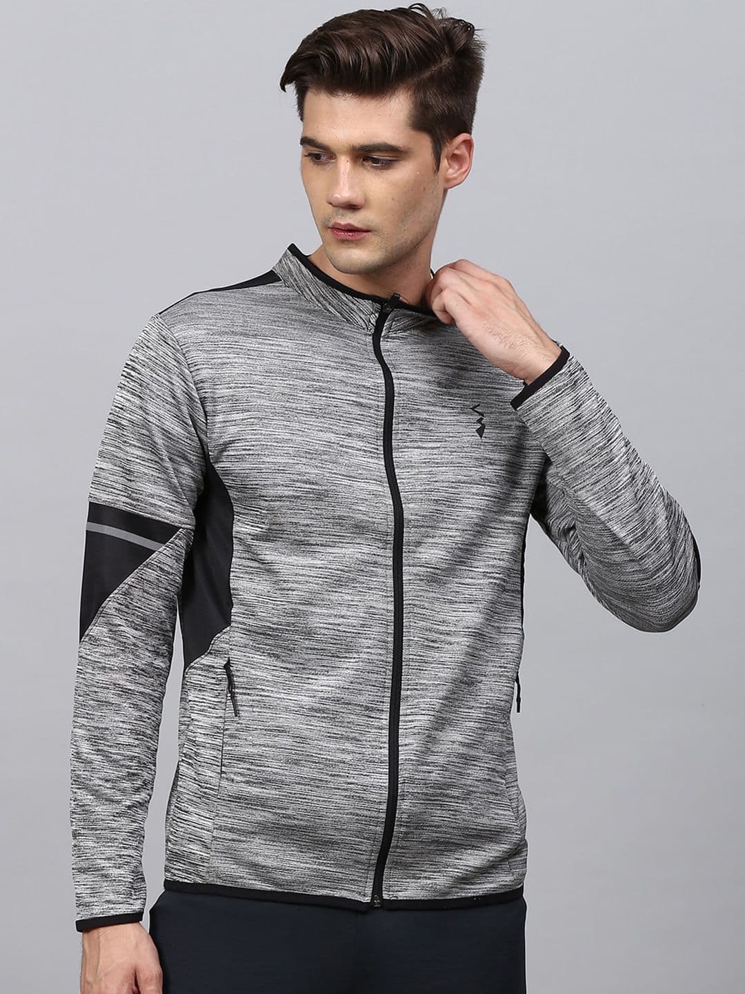 CAHOOT Men Grey Windcheater Outdoor Sporty Jacket - view 1