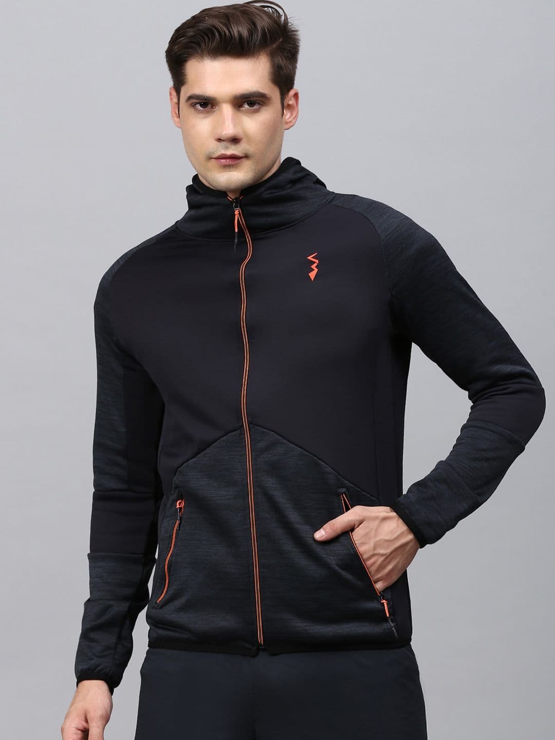 CAHOOT Men Black Windcheater Outdoor Sporty Jacket - view 1