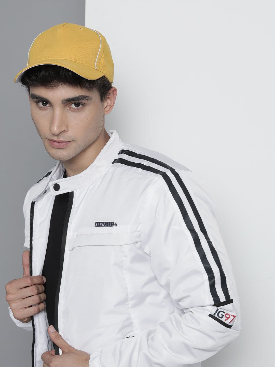 The Indian Garage Co Men Zip-Front Slim Fit Biker Jacket - view 1