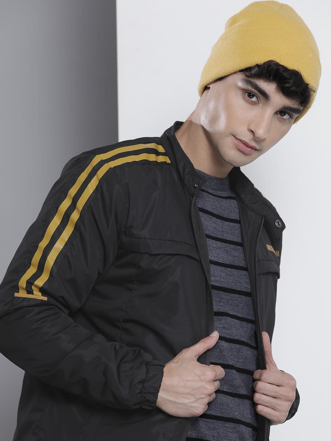 The Indian Garage Co Men Black Solid Tailored Jacket - view 1
