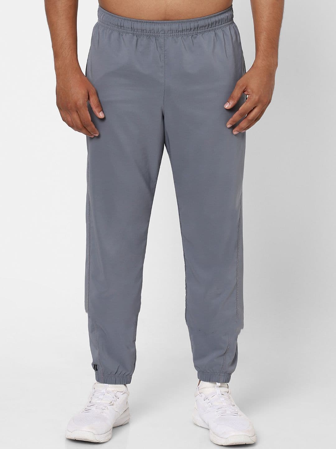 Decathlon Domyos - Men Grey Breathable Gym Track Pants - view 1