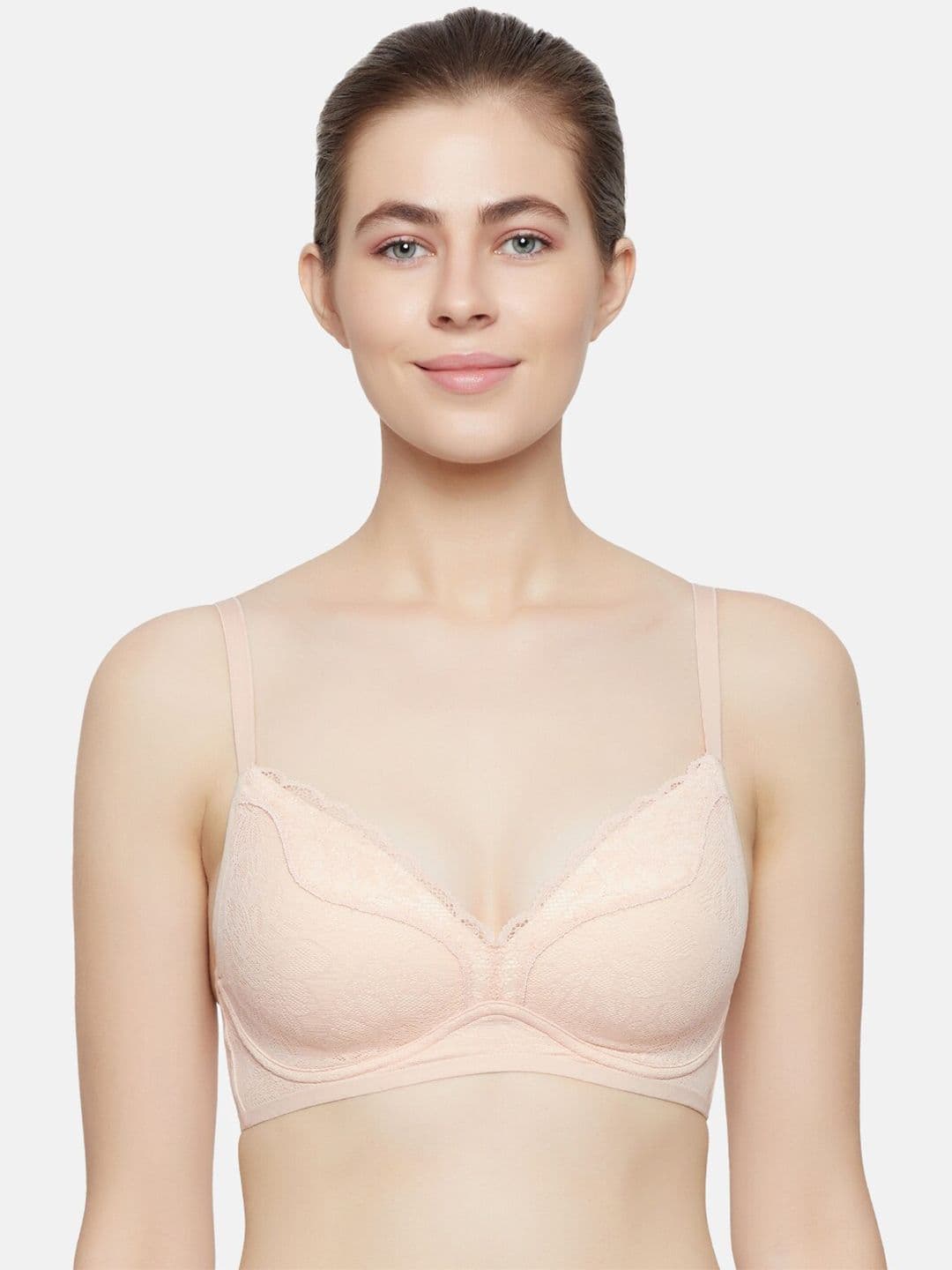 Triumph Plunge Neck Padded Wireless Ultrasmart 4D Technology Fit Smart Bra - view 1