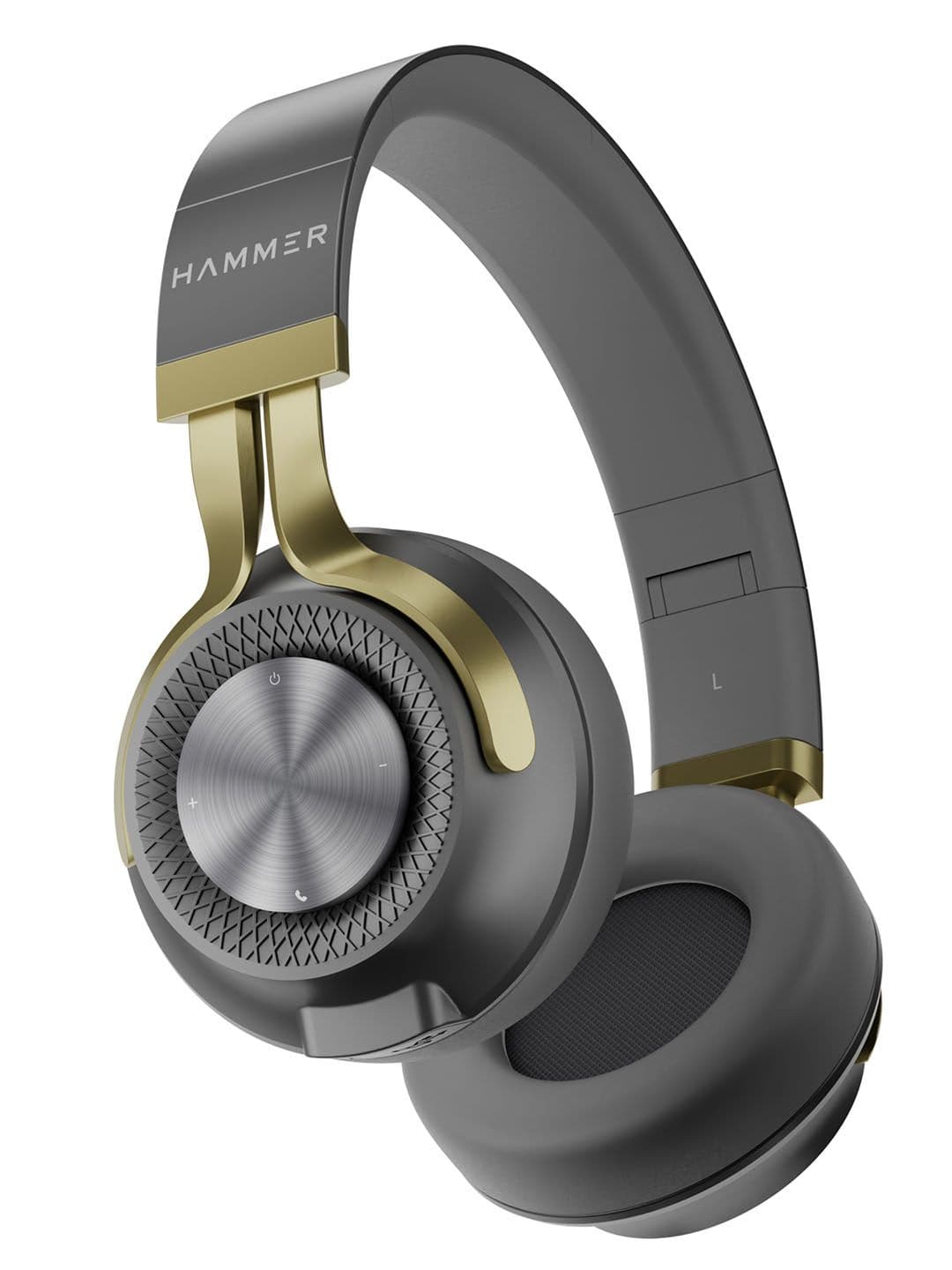 HAMMER Grey Bash 2.0 Over the ear Wireless Bluetooth Headphones with Mic - view 1