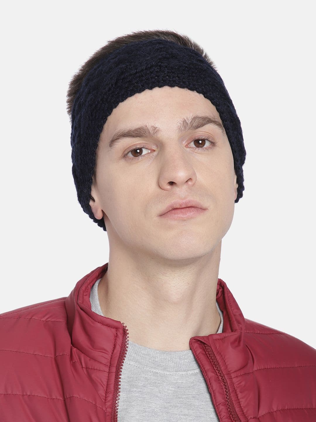 Magic Needles Unisex Navy Blue Criss Cross Headband - view 1