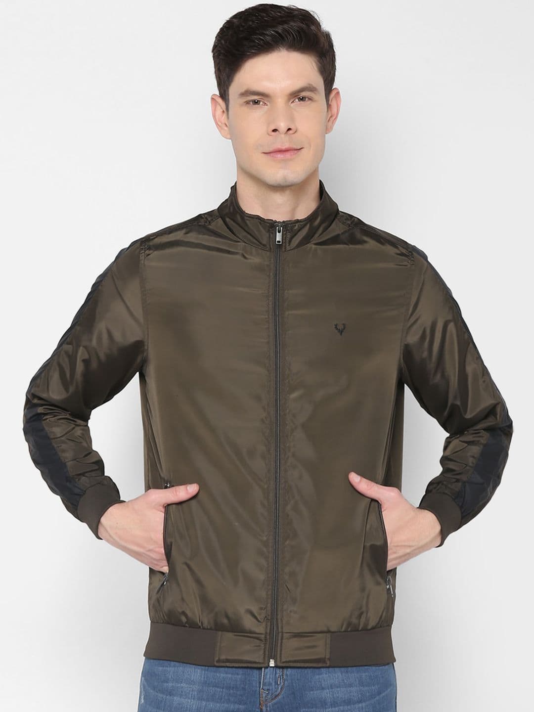 Allen Solly Men Brown Bomber Jacket - view 1
