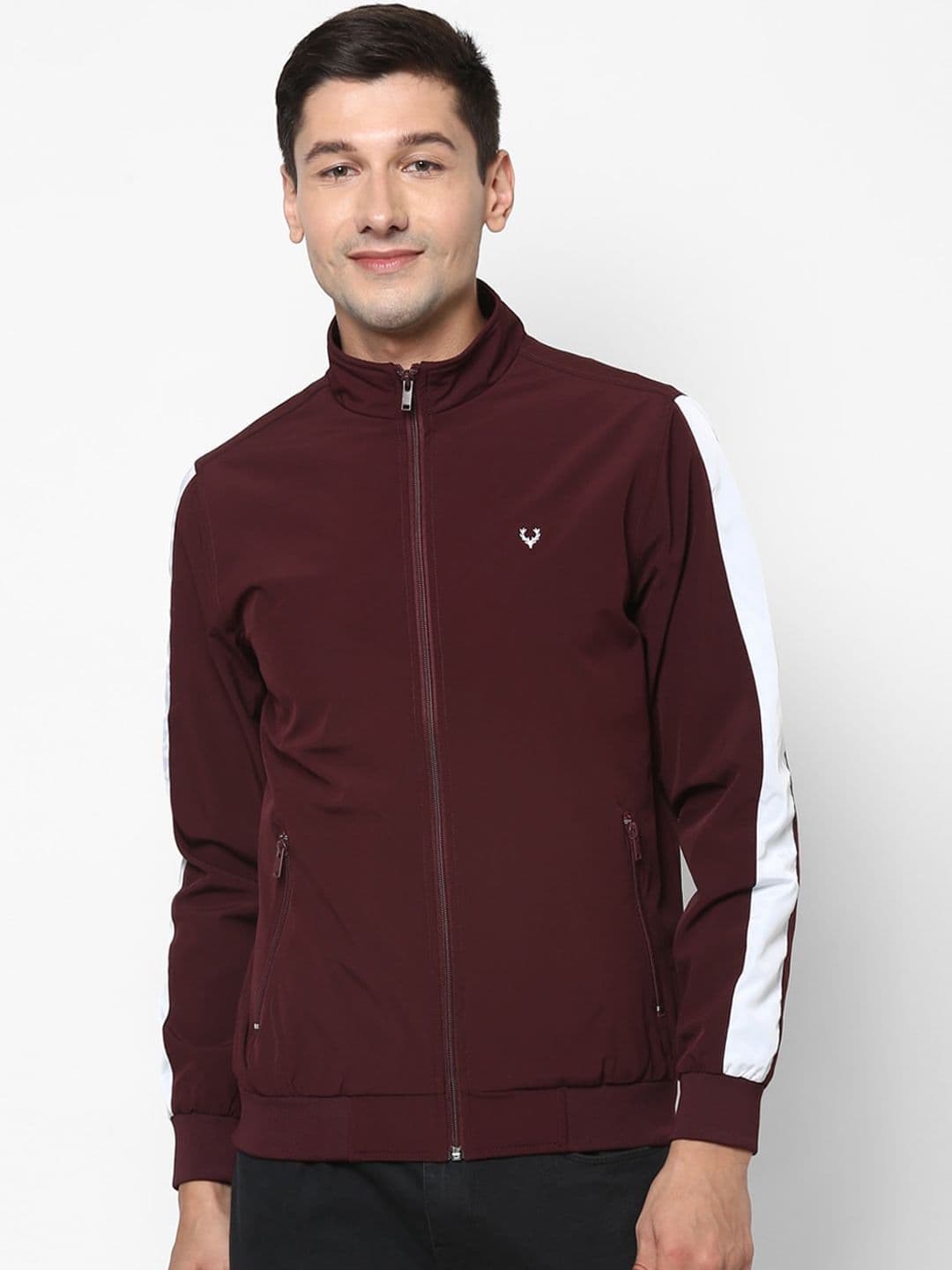 Allen Solly Men Maroon Sporty Jacket - view 1