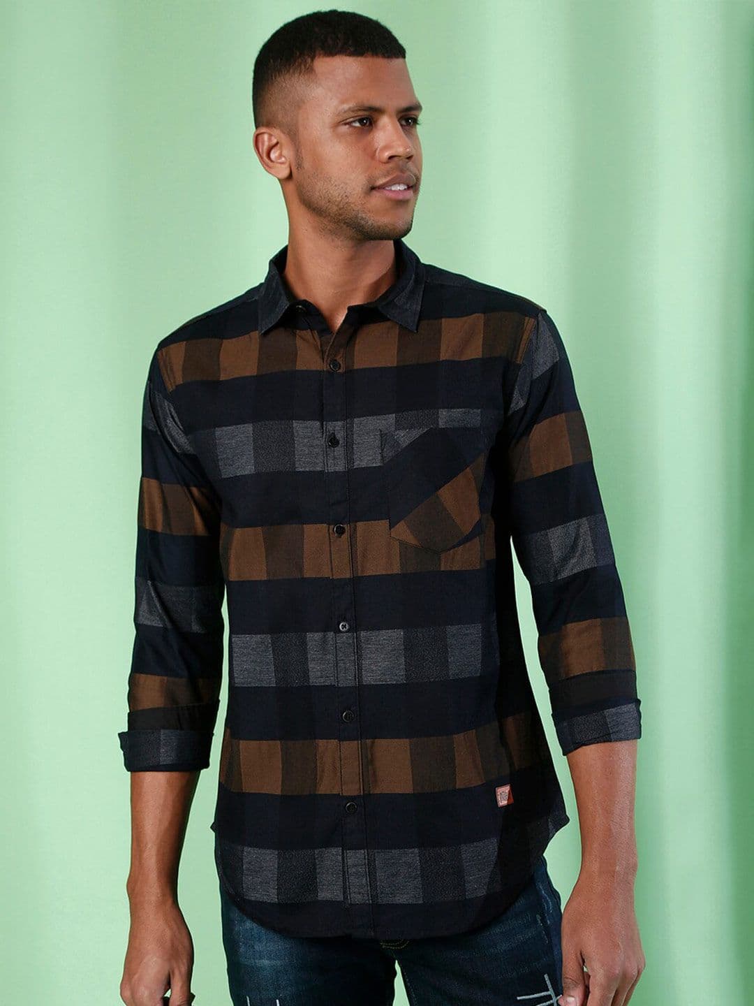 CAHOOT Men Multicoloured Classic Horizontal Stripes Striped Casual Shirt - view 1