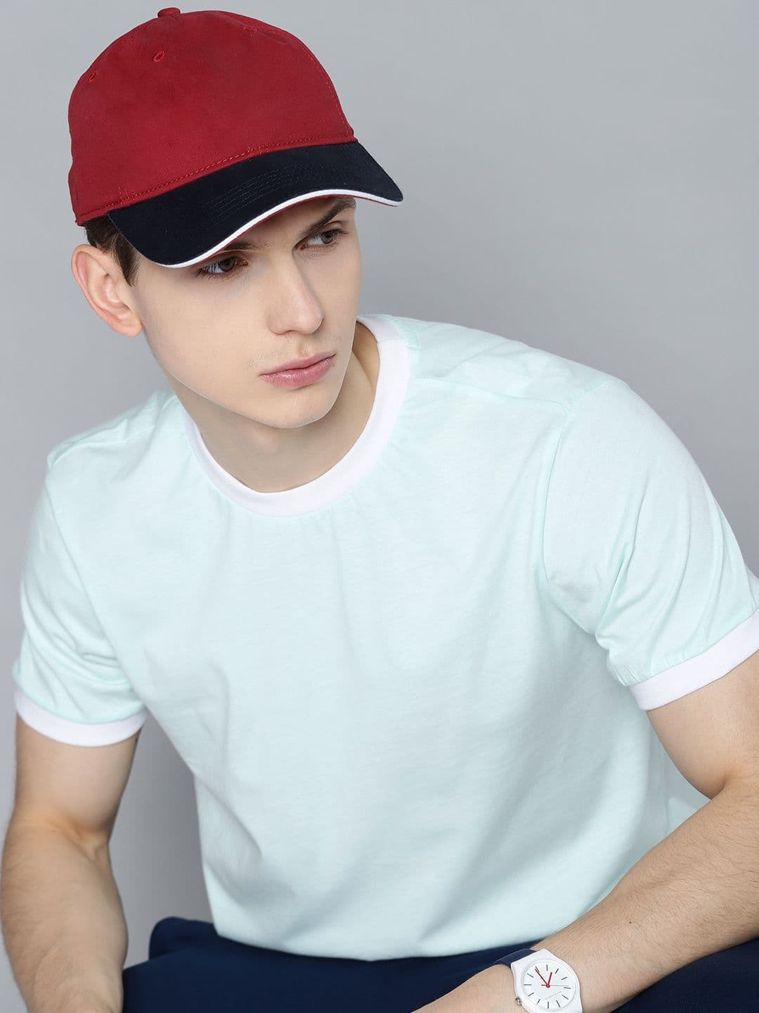 Kook N Keech Men Blue Pure Cotton Relaxed T-shirt - view 1