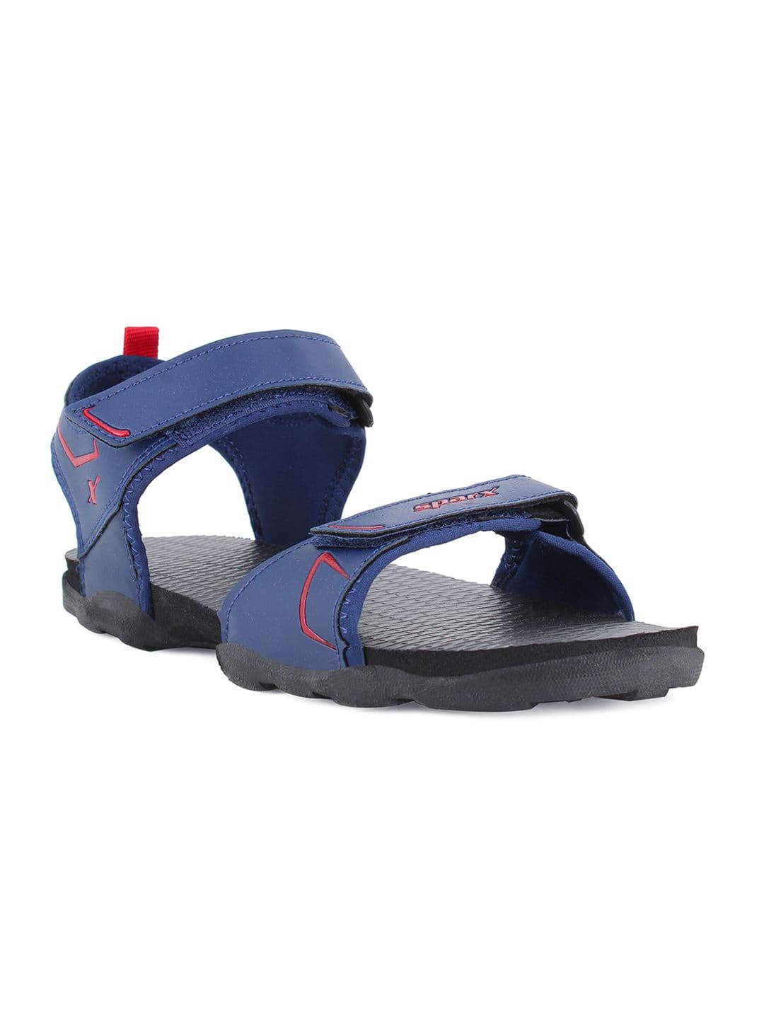 Sparx Men Navy Blue & Red Solid Floater Sandals - view 1