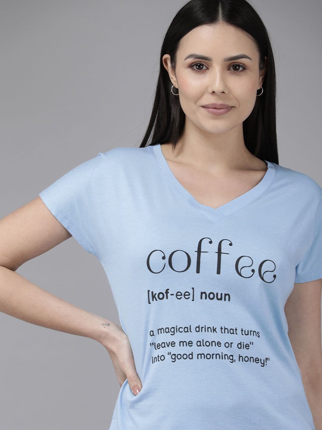 Van Heusen V-Neck Short Sleeve Lounge Top - view 1