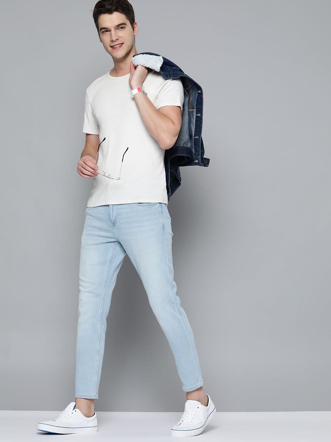 Mast & Harbour Men Carrot Light Fade Stretchable Jeans - view 1