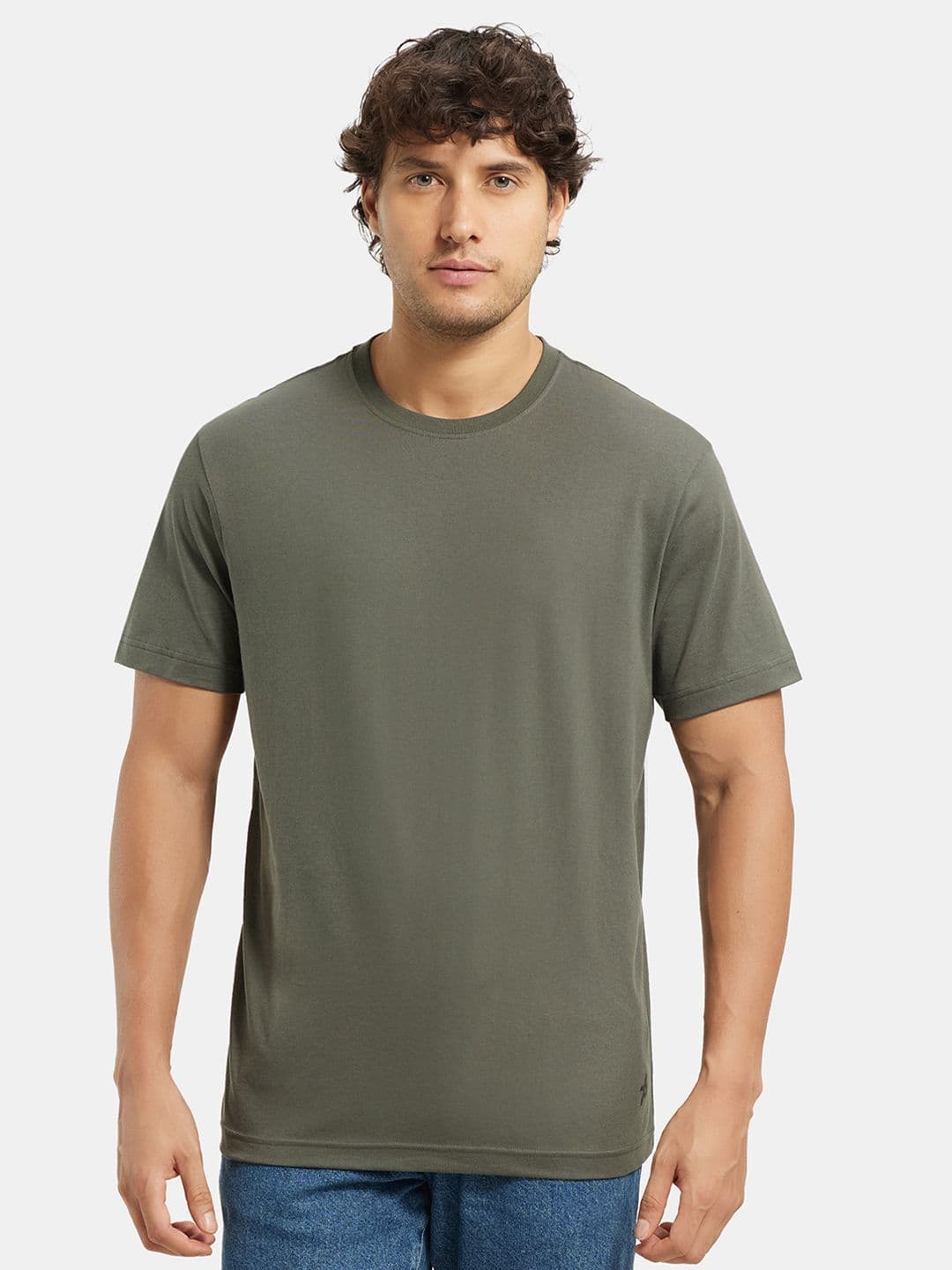 Jockey Combed Cotton Rich Round Neck Half Sleeve Tshirt-2714 - view 1