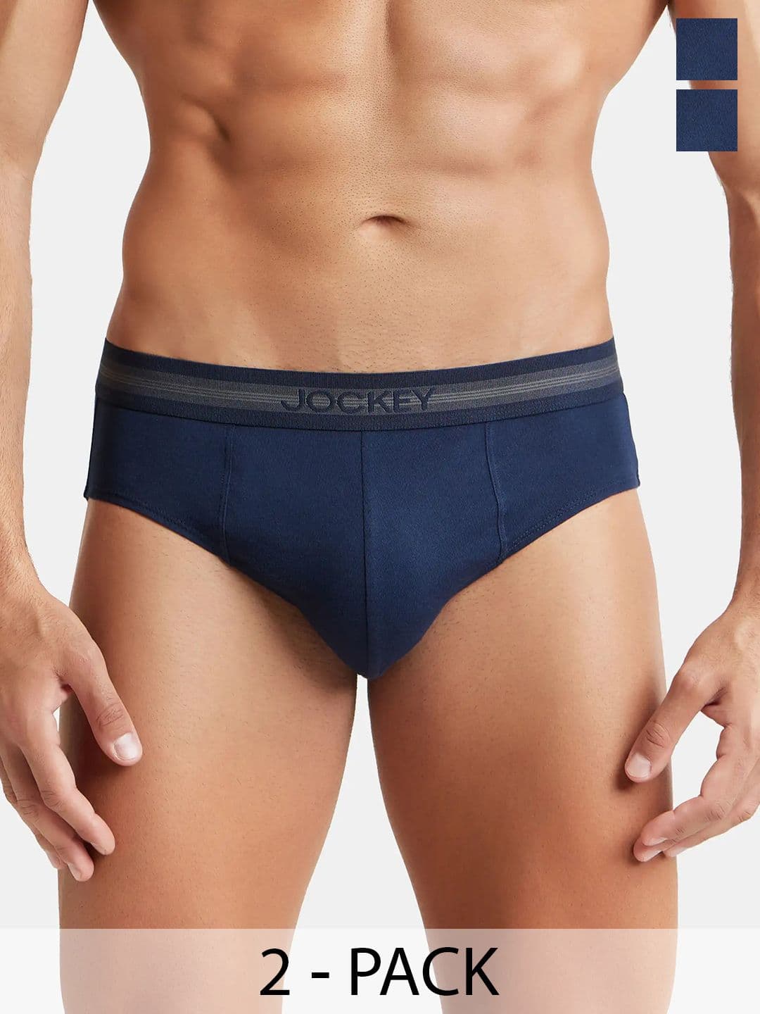 Jockey Pack Of 2 Super Combed Cotton Brief with Stay Fresh Treatment-1010 - view 1