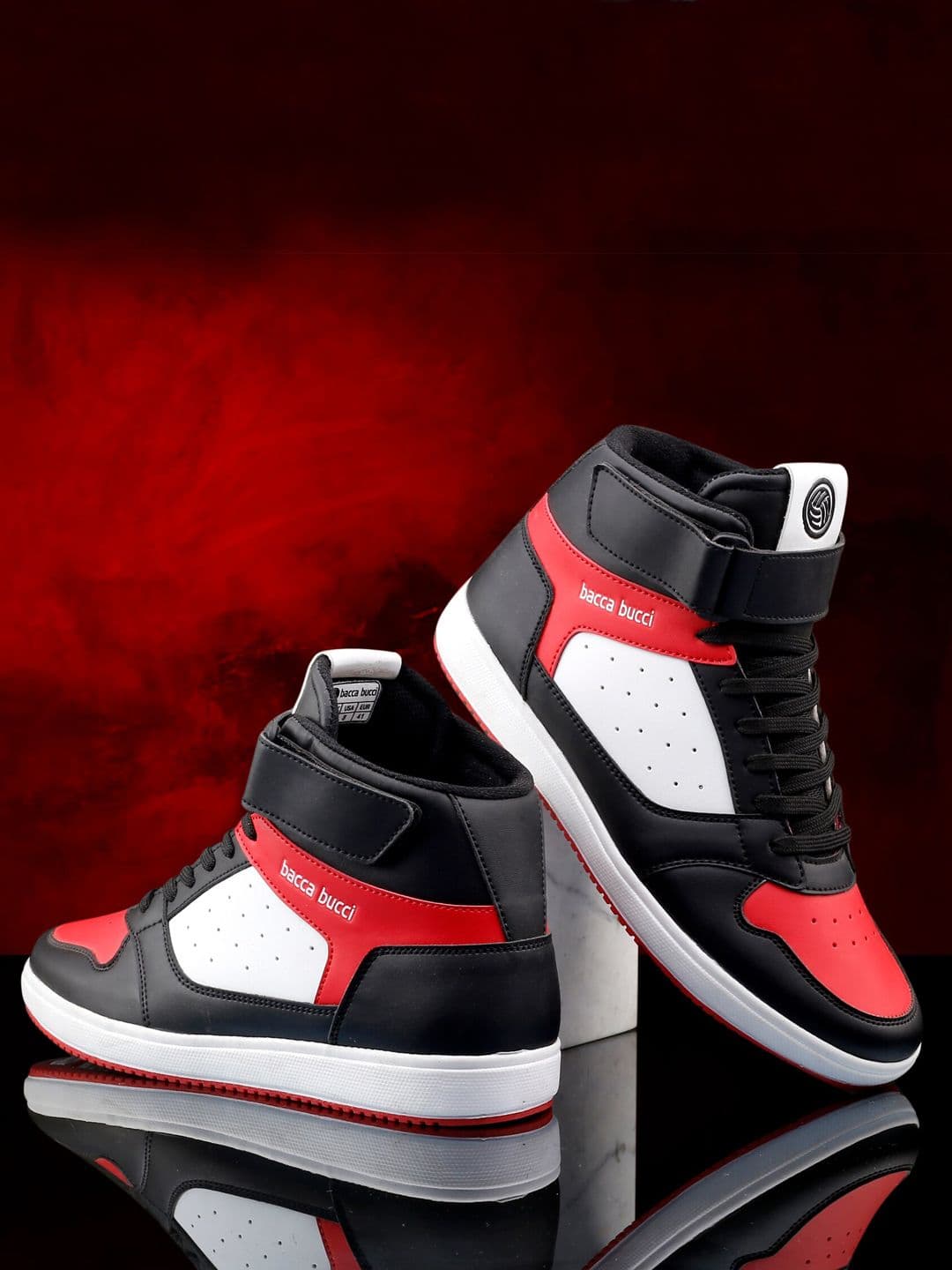 bacca bucci Men Red Colourblocked Sneakers - view 1