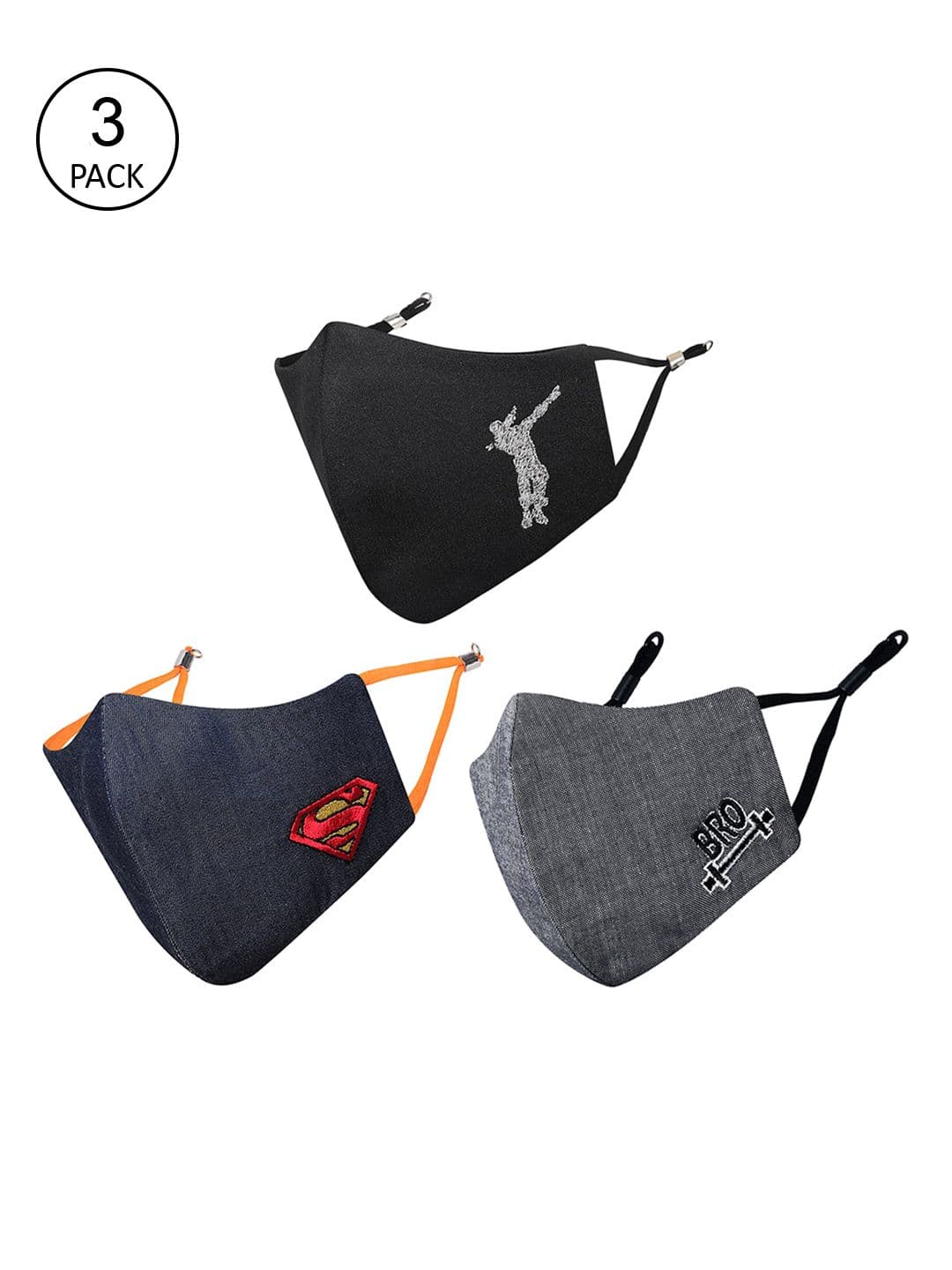 MASQ Unisex Kids Pack of 3 Mask - view 1
