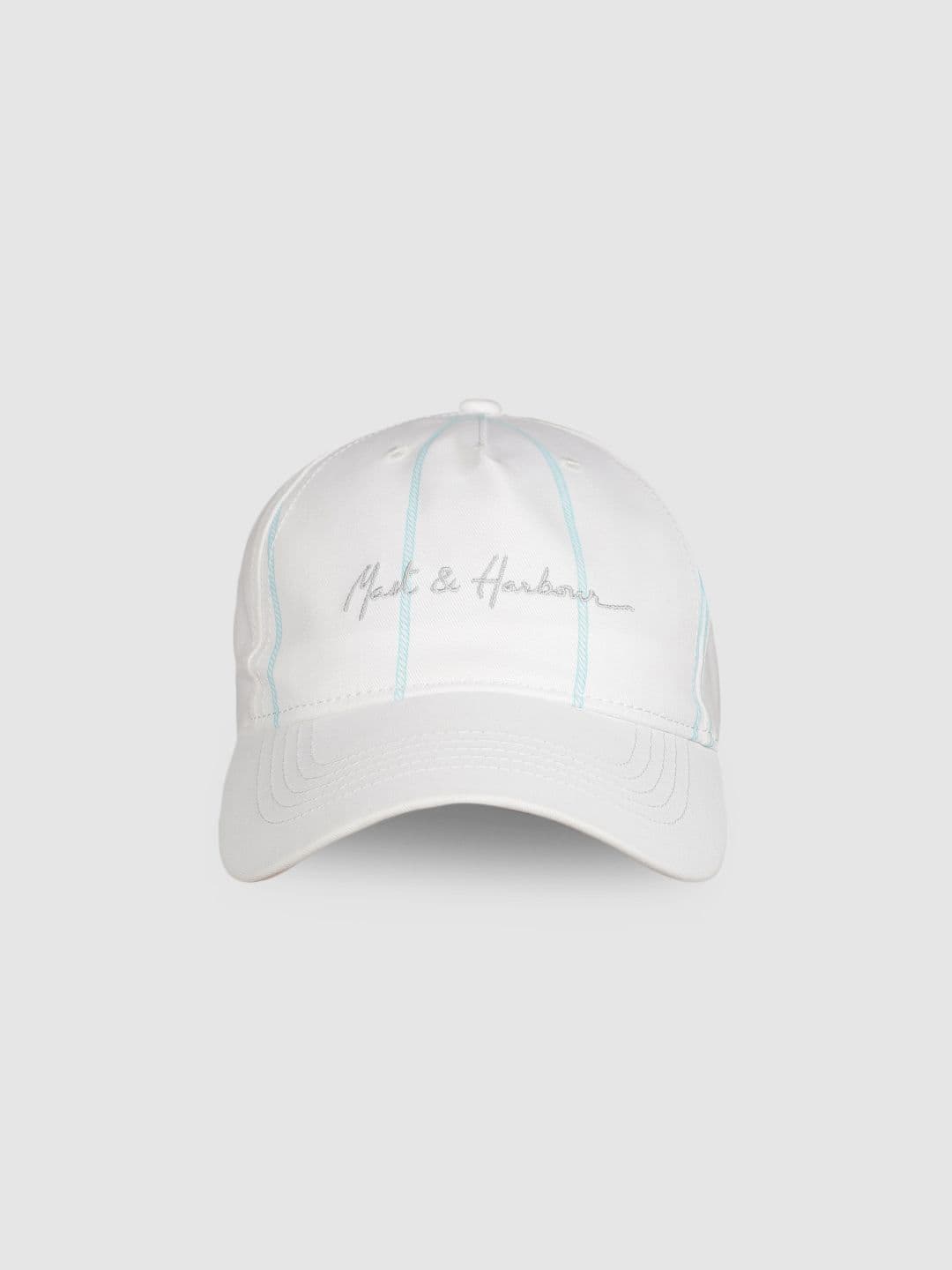 Mast & Harbour Unisex White Embroidered Baseball Cap - view 1
