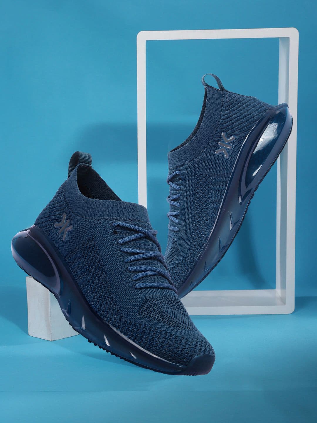 Killer Men Blue Solid Mesh Sneakers - view 1