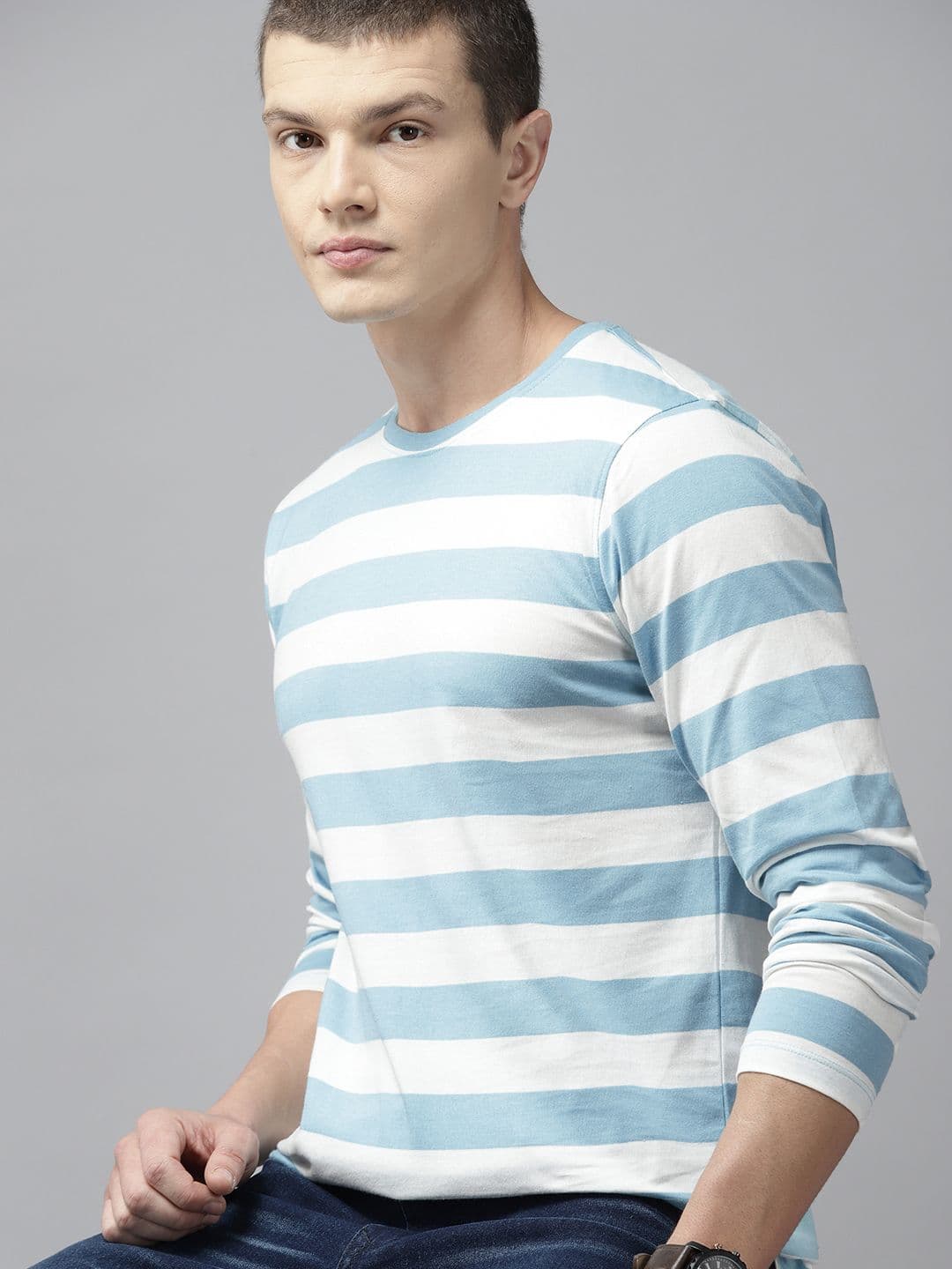 The Roadster Lifestyle Co. Striped T-shirt - view 1