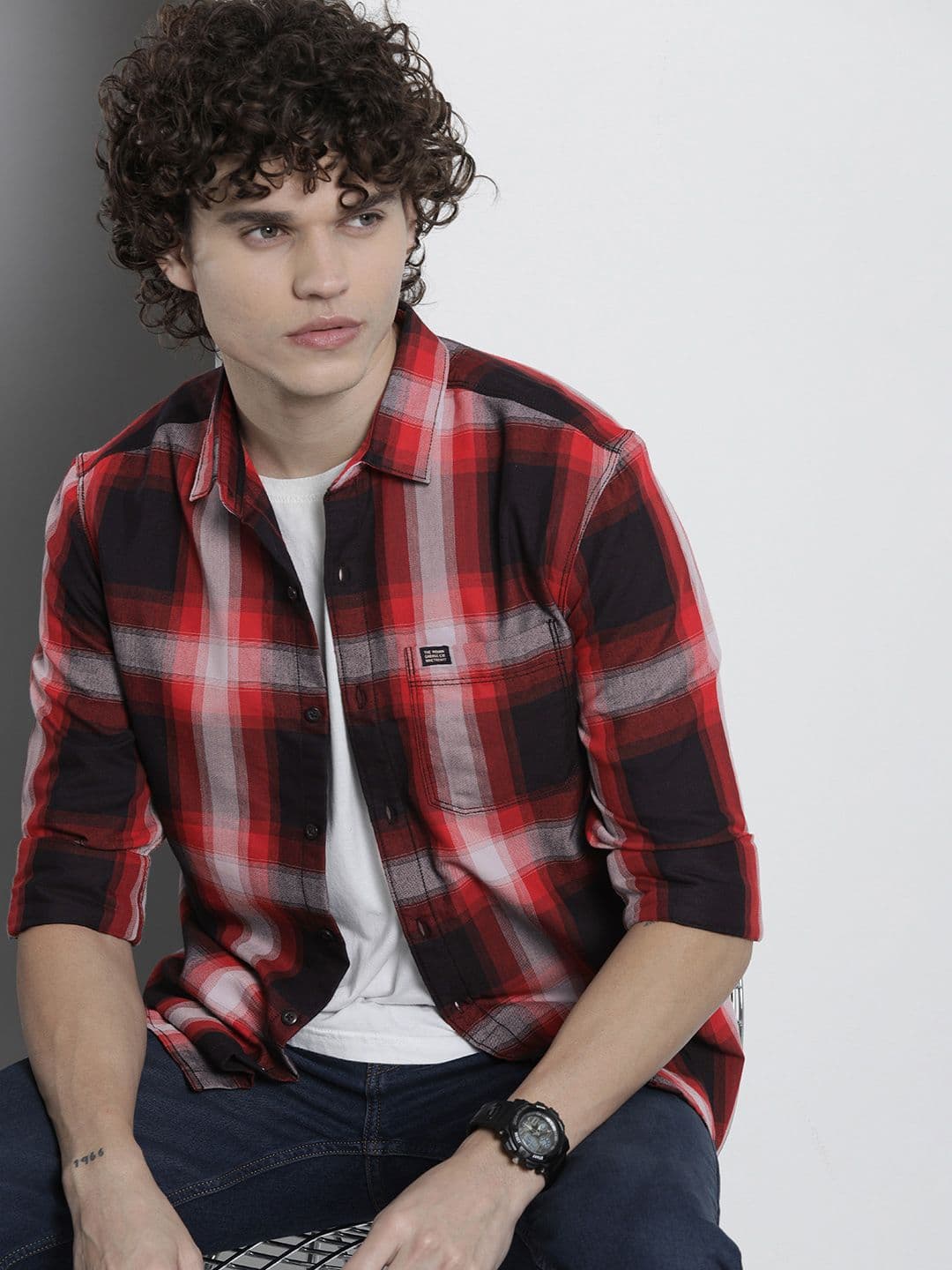 The Indian Garage Co Men Comfort Checked Casual Regular Fit Shirt - view 1