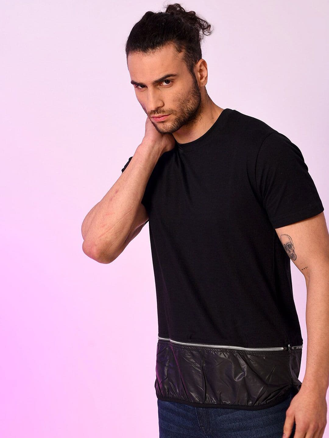 CAHOOT Men Black Cotton T-shirt - view 1