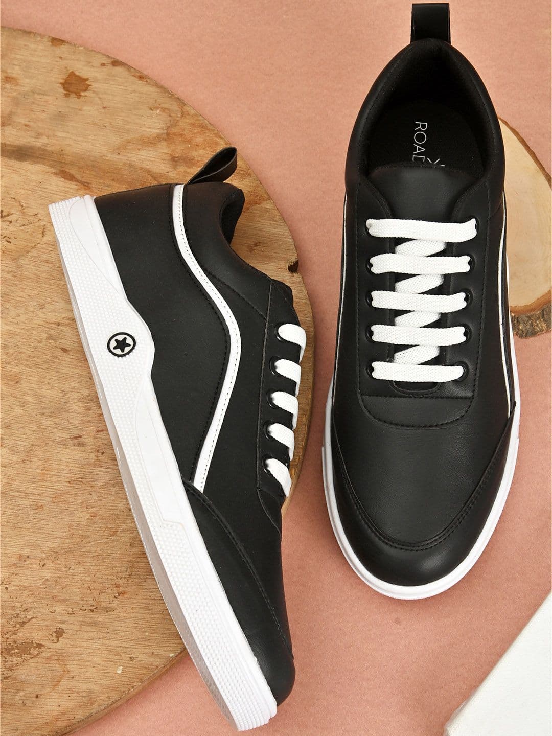 Roadster Men Black Sneakers - view 1