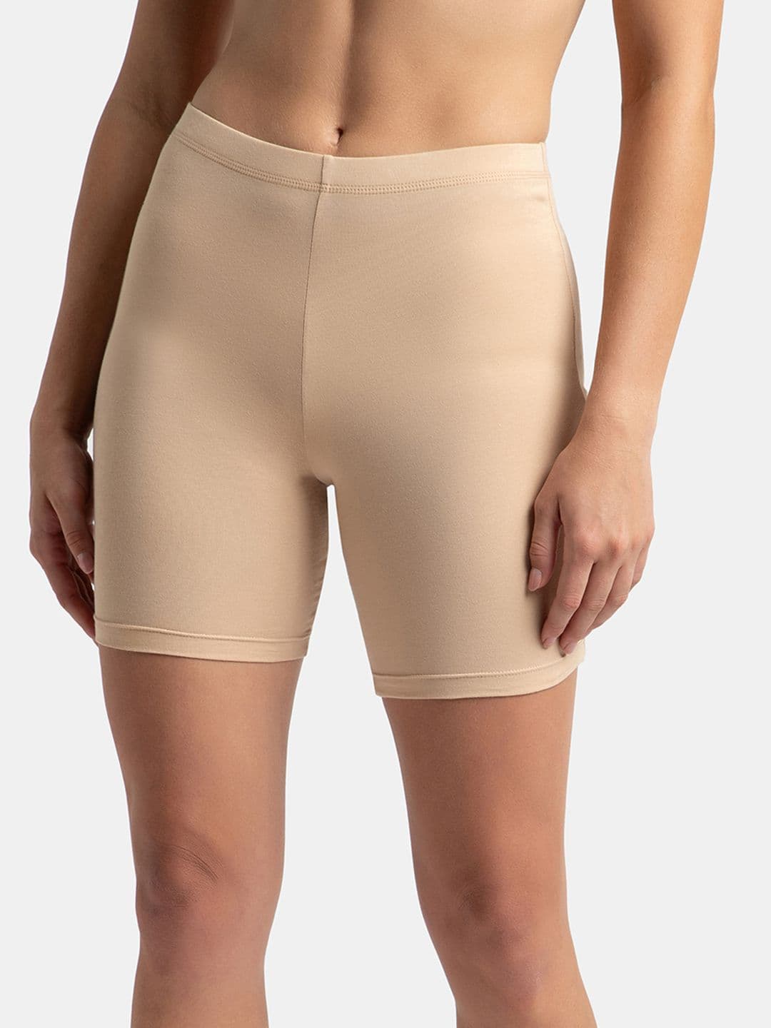Jockey High Coverage Super Combed Cotton Concealed Waistband Stretch Shorties -1529 - view 1