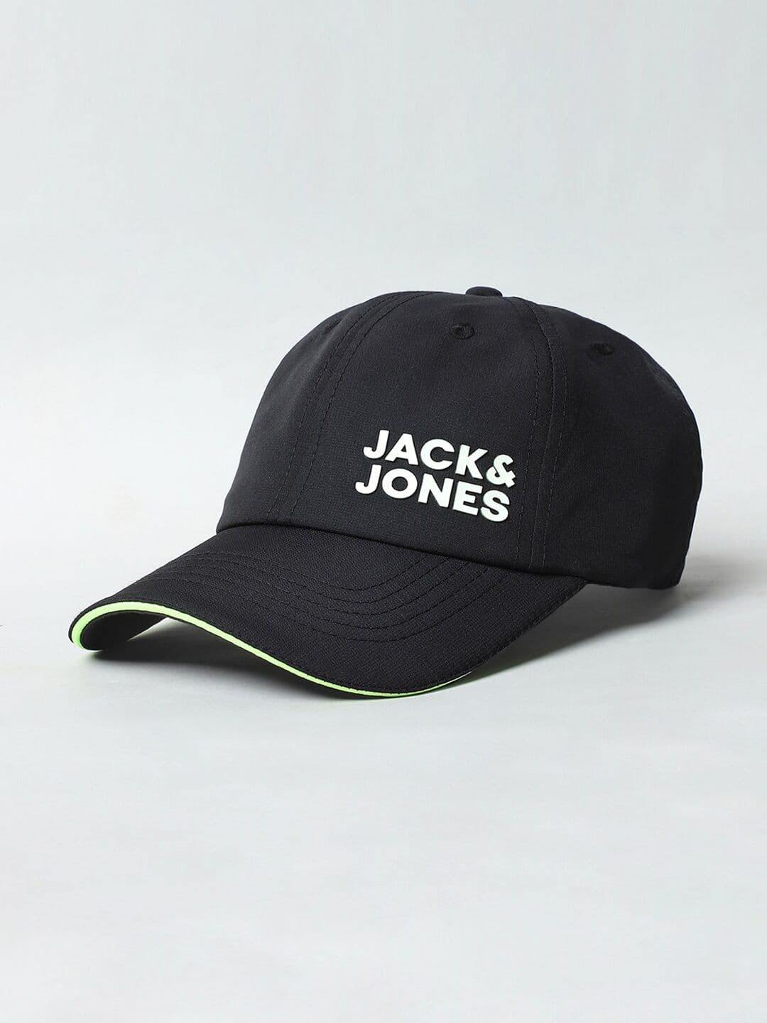 Jack & Jones Men Black & White Printed Baseball Cap - view 1