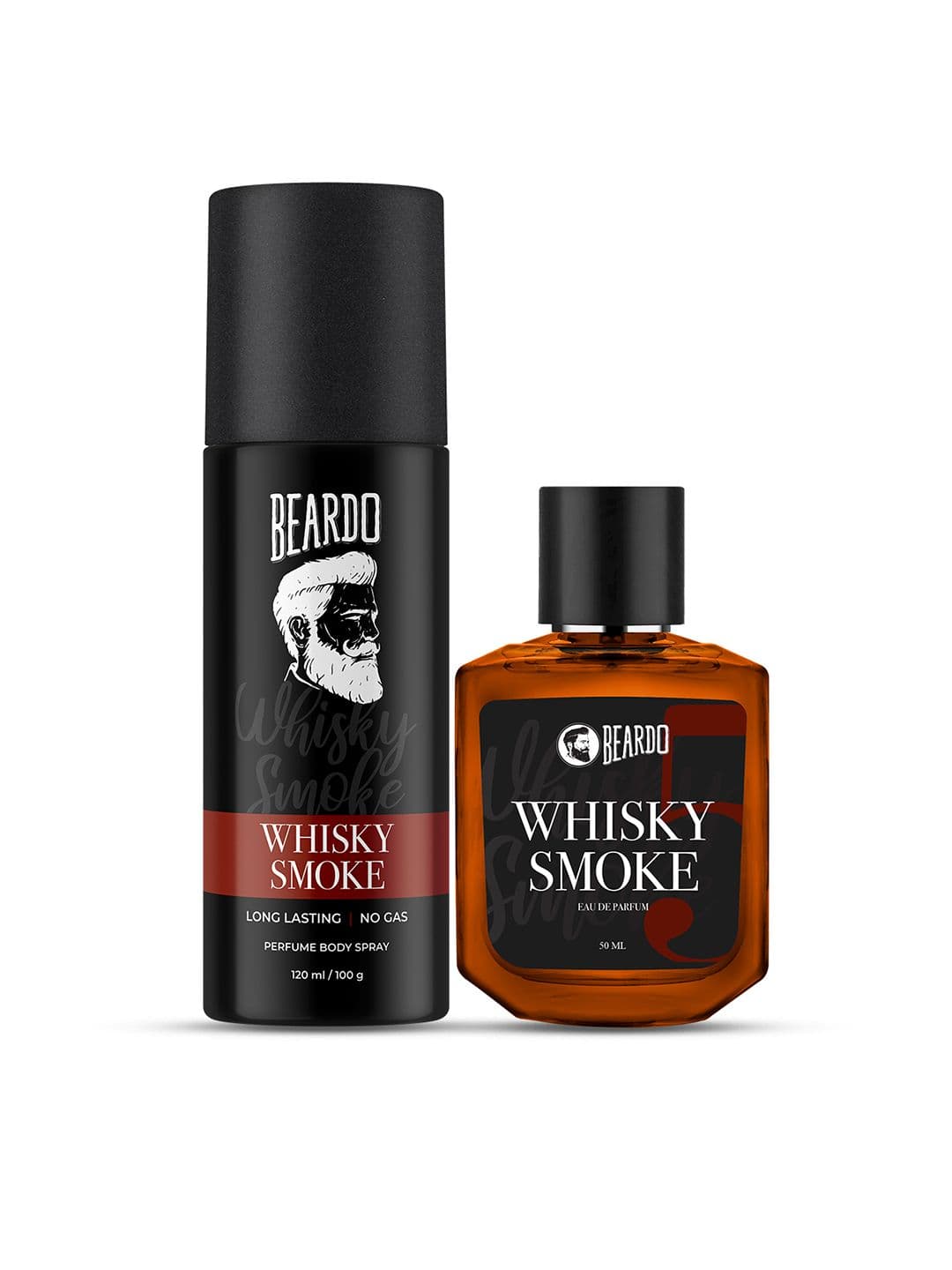 BEARDO Men Set of Whisky Smoke Deodorant - 120ml(100g) Eau De Parfum 50 ml - view 1