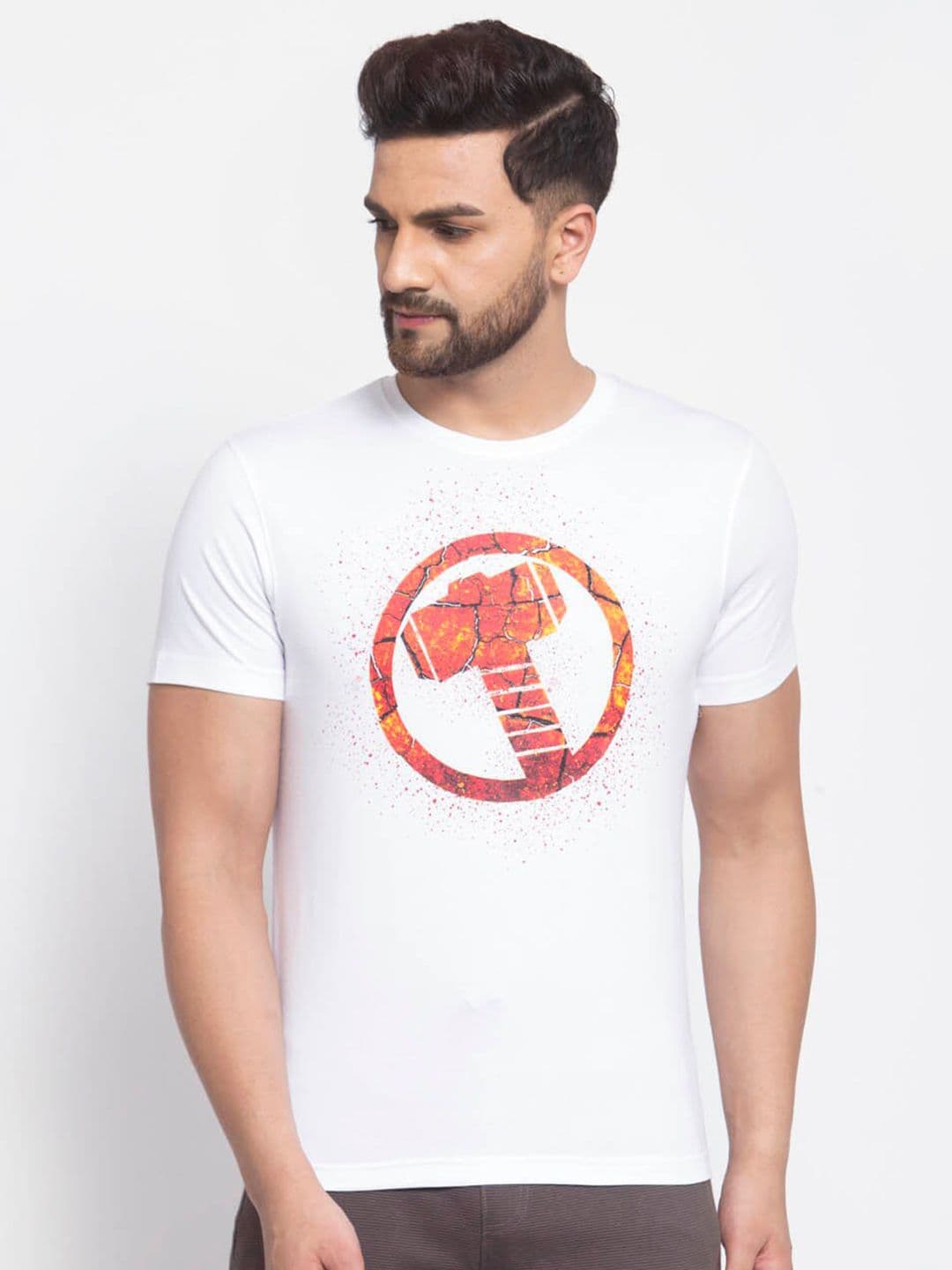 SPORTO Men White Printed T-shirt - view 1