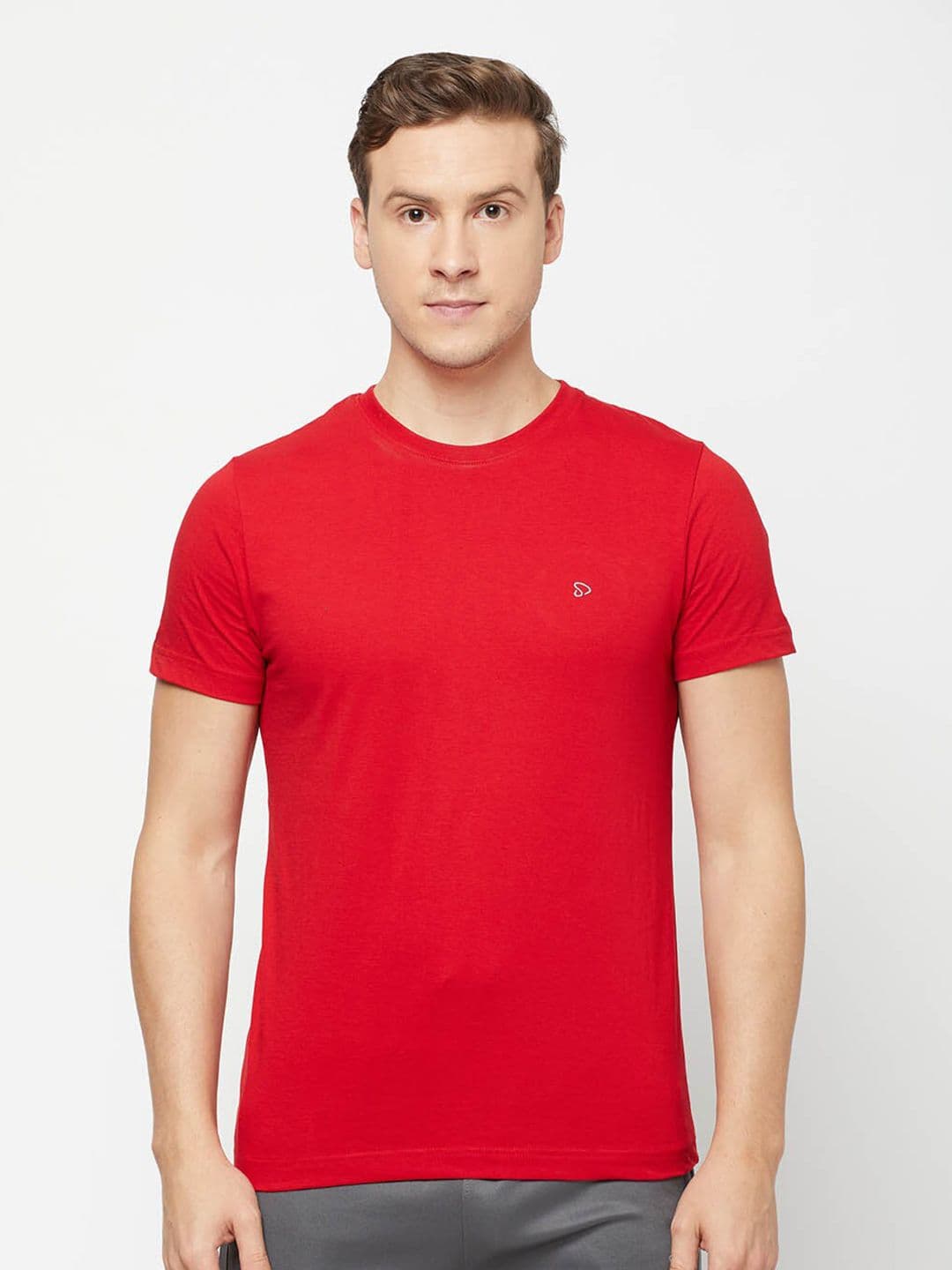 SPORTO Men Red Regular Fit Cotton T-shirt - view 1