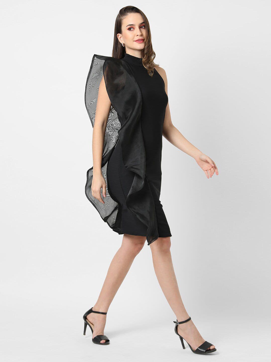 PINACOLADA Women Black Party Sheath Dress - view 1