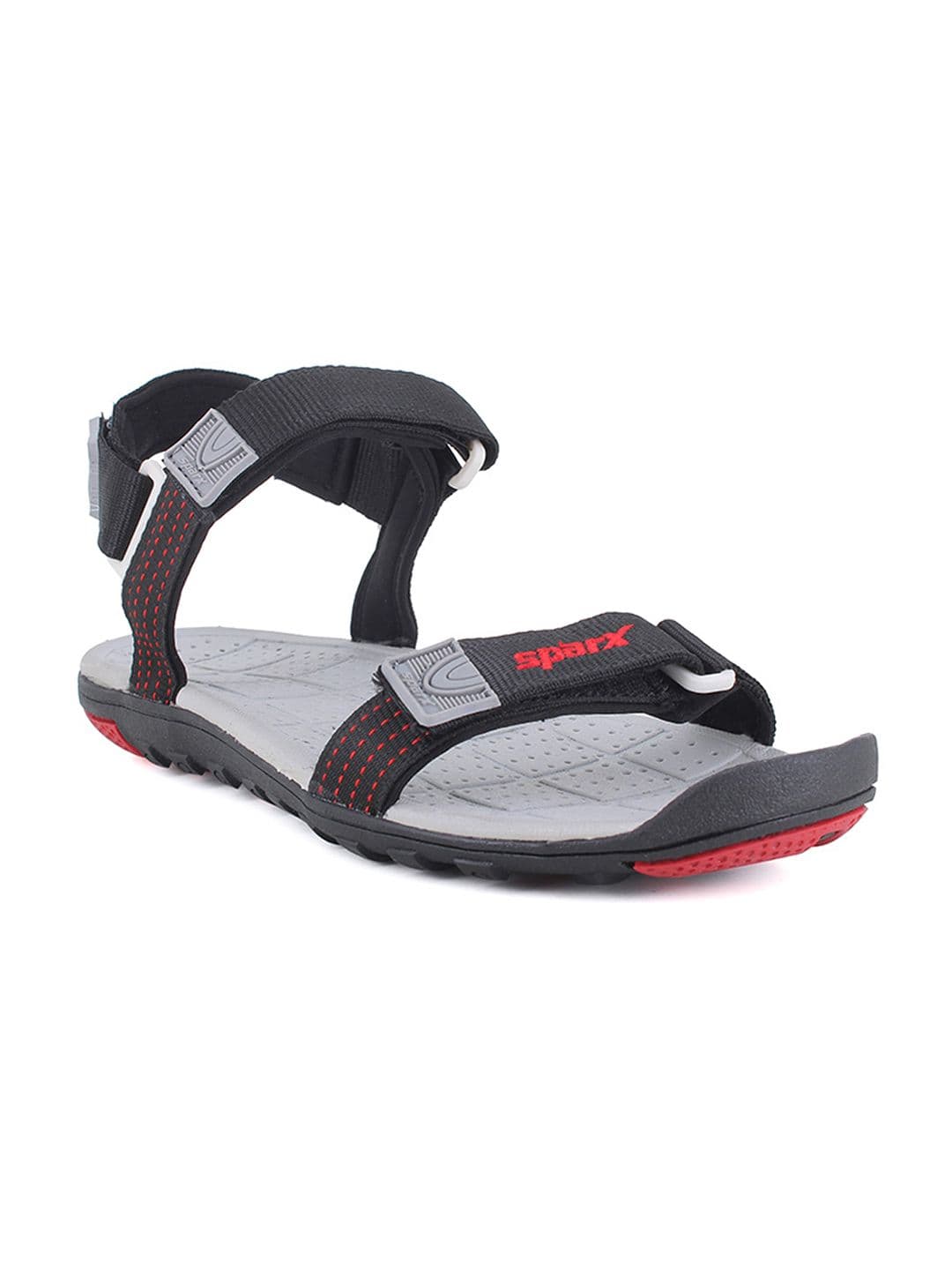 Sparx Men Black & Red Woven Design Floater Sports Sandals - view 1