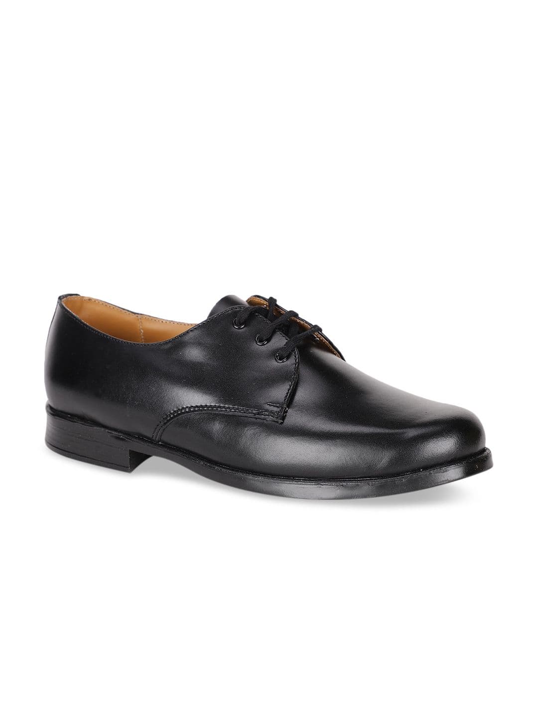 Bata Men Black Solid Leather Formal Derbys - view 1