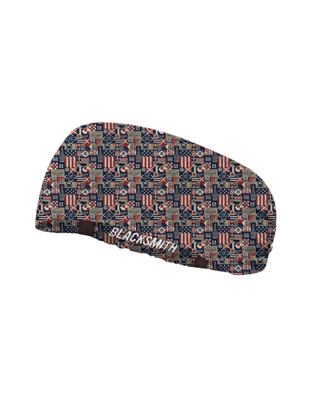 Blacksmith Blue & Red Printed Sports Headband - view 1