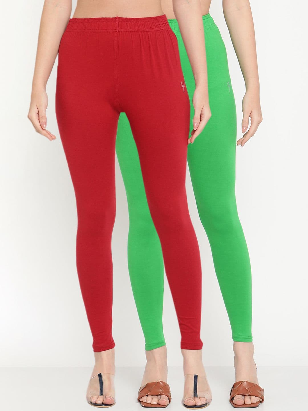 TAG 7 Women Pack of 2 Solid Leggings - view 1