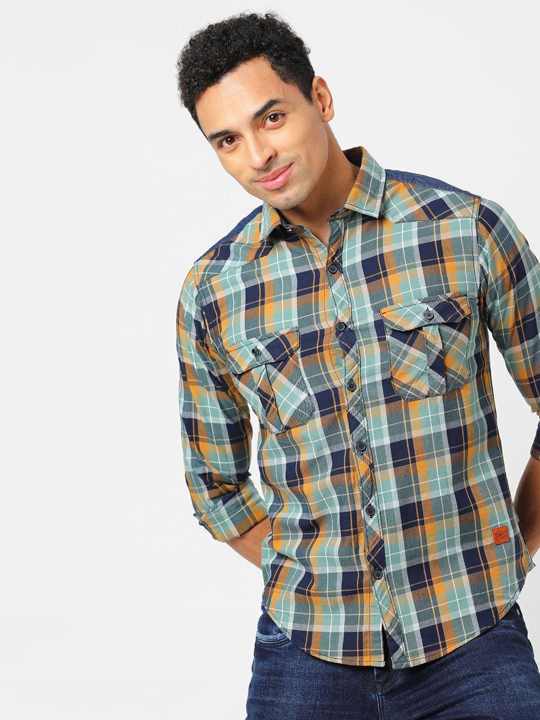 CAHOOT Men Brown Classic Tartan Checked Regular Fit Casual Shirt - view 1