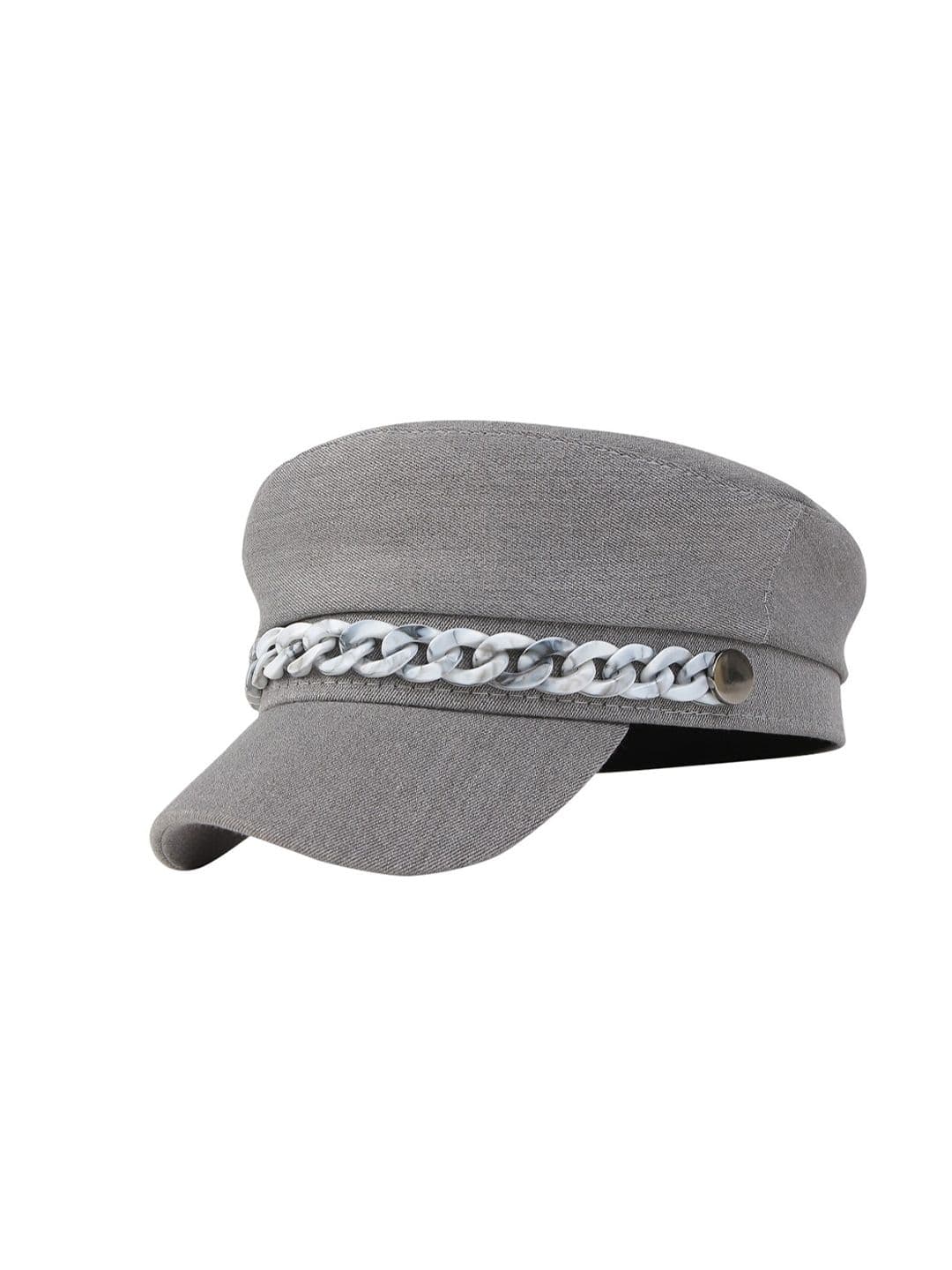 iSWEVEN Unisex Grey Cotton Ascot Cap - view 1