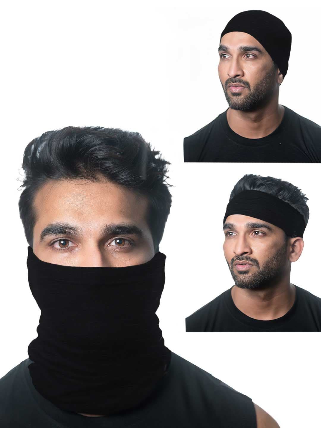 Heelium Unisex Pack of 3 Bamboo Soft Odour-free & Breathable Multipurpose Bandana - view 1