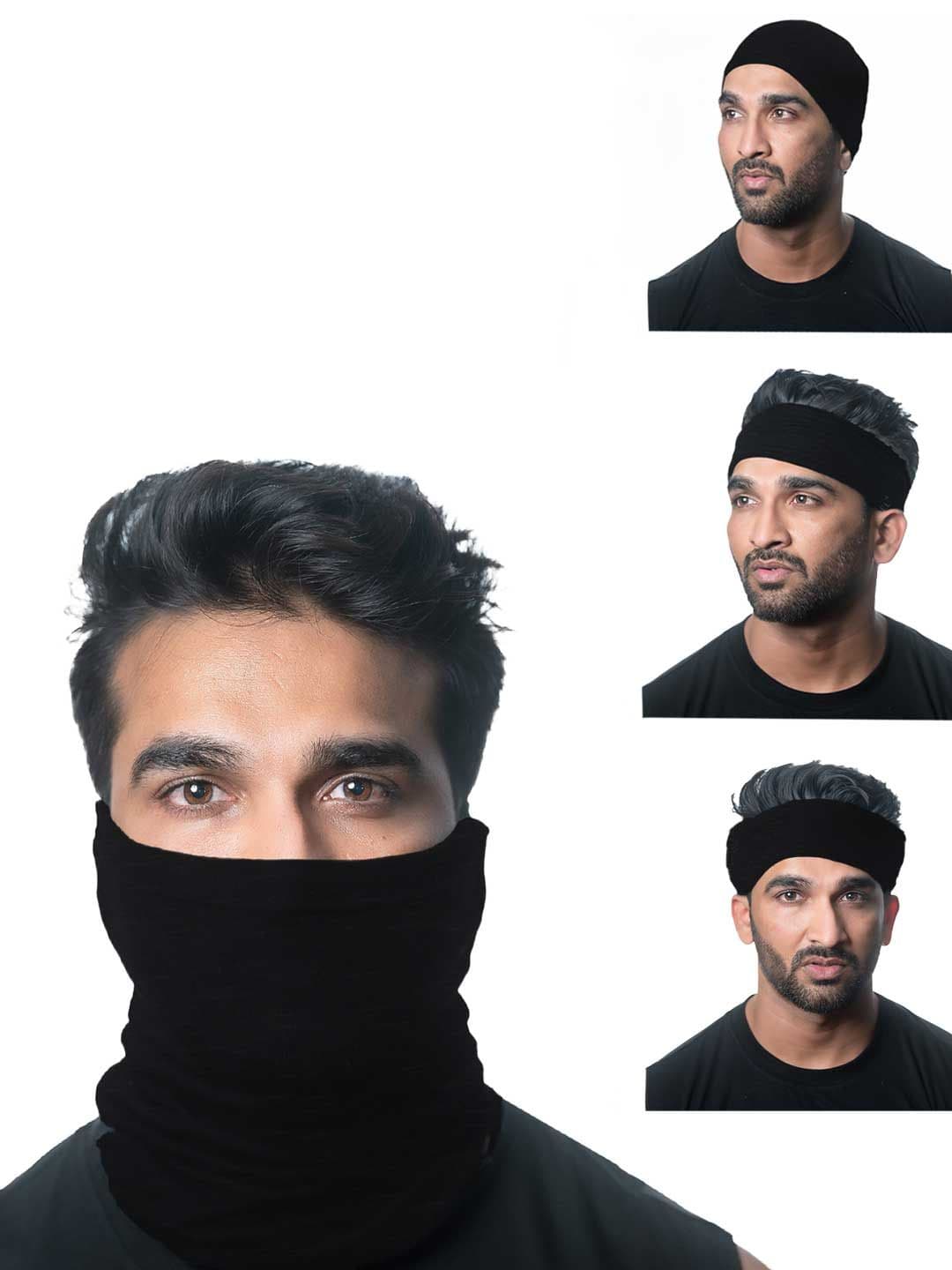 Heelium Unisex Pack of 4 Bamboo Soft Odour-free & Breathable Multipurpose Bandana - view 1