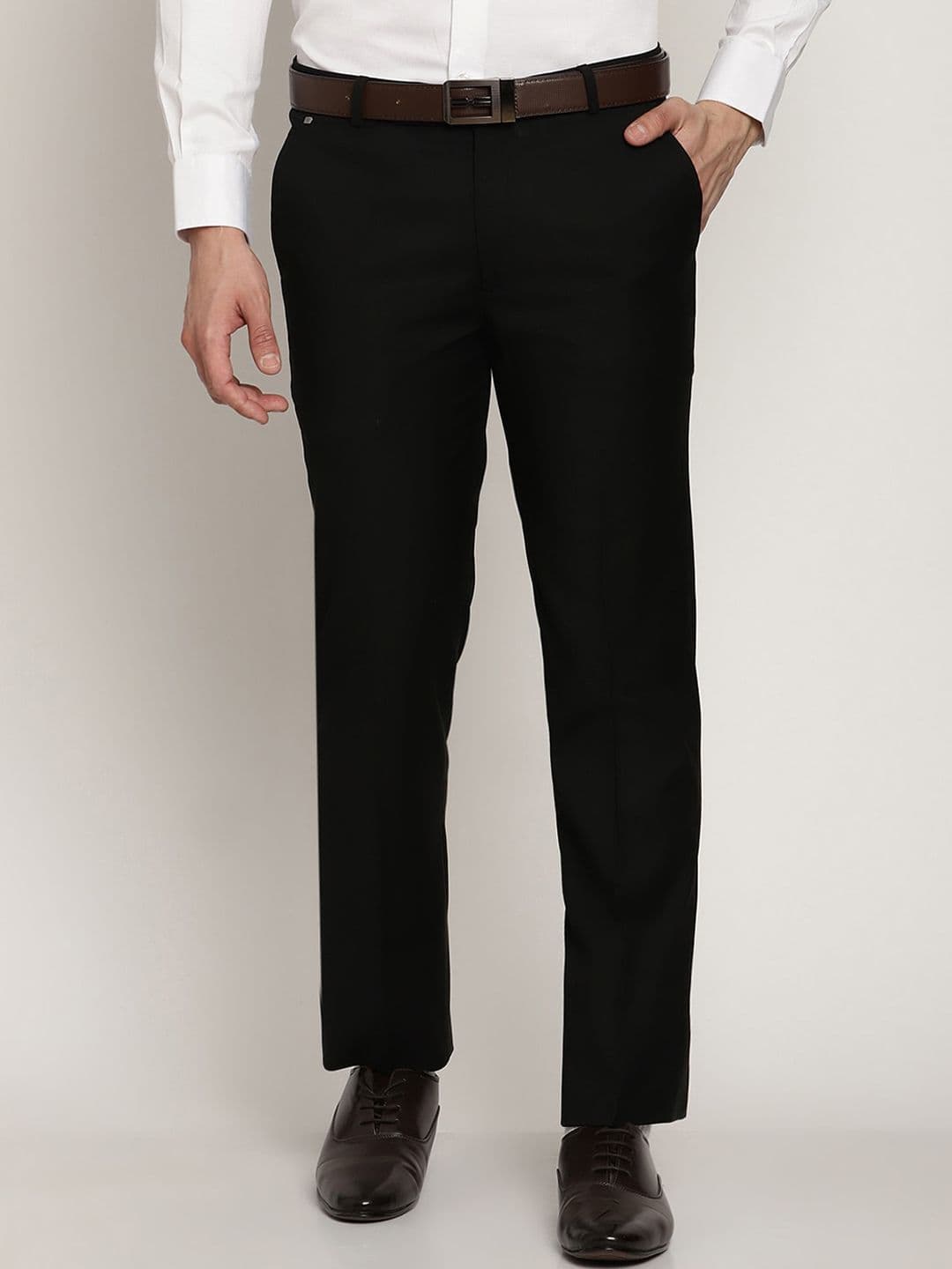 Cantabil Men Black Trousers - view 1
