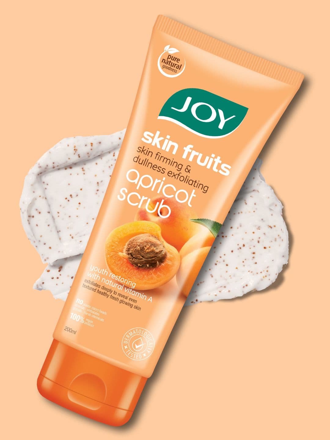 JOY Apricot & Walnut Face Scrub for Blackheads & Tan Removal - 200ml - view 1