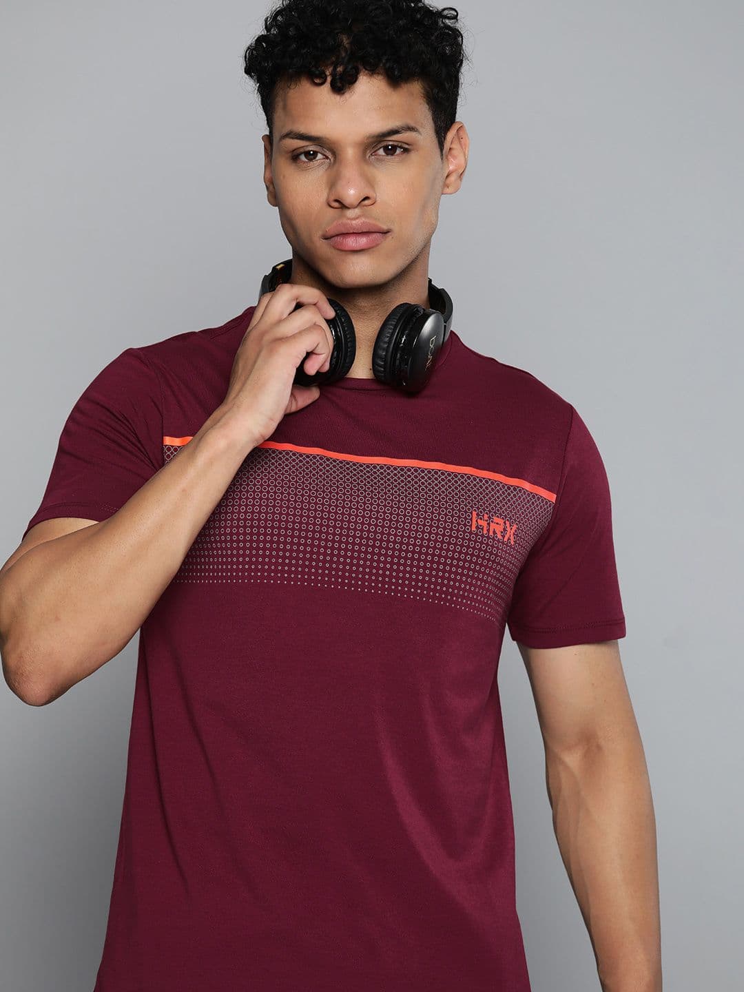 HRX By Hrithik Roshan Training Antimicrobial Brand Carrier T-shirt - view 1
