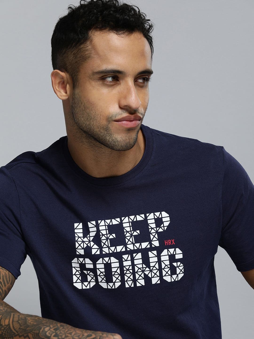 HRX by Hrithik Roshan Men Typography Printed T-shirt - view 1